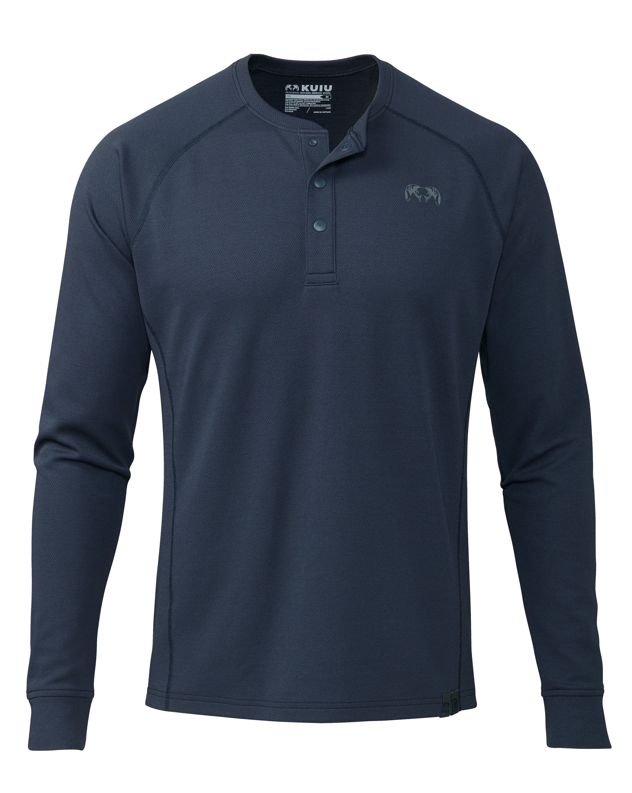 PRO Merino 200 Henley | Steel Blue