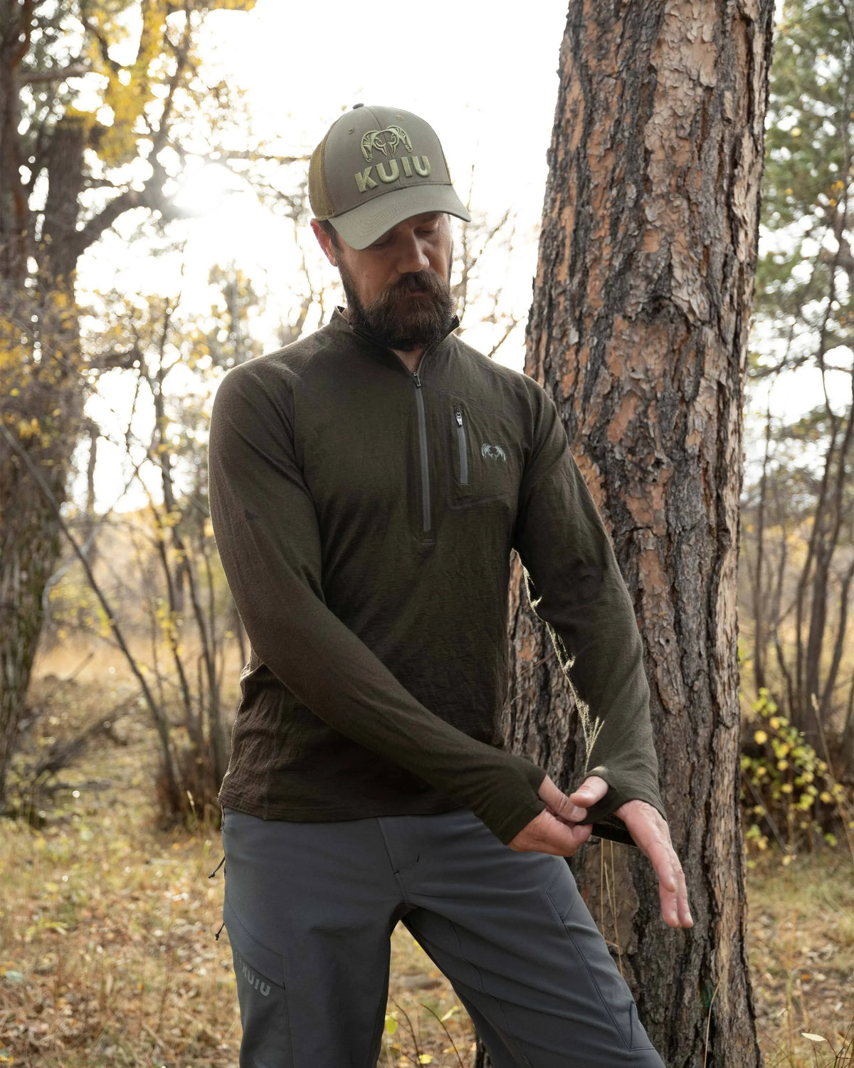 ULTRA Merino 145 Zip-T Hunting Shirt | Gunmetal
