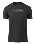 KUIU Topo Block Logo T-Shirt | Charcoal