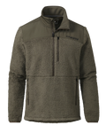 Sherpa Fleece Zip Pullover | Ash