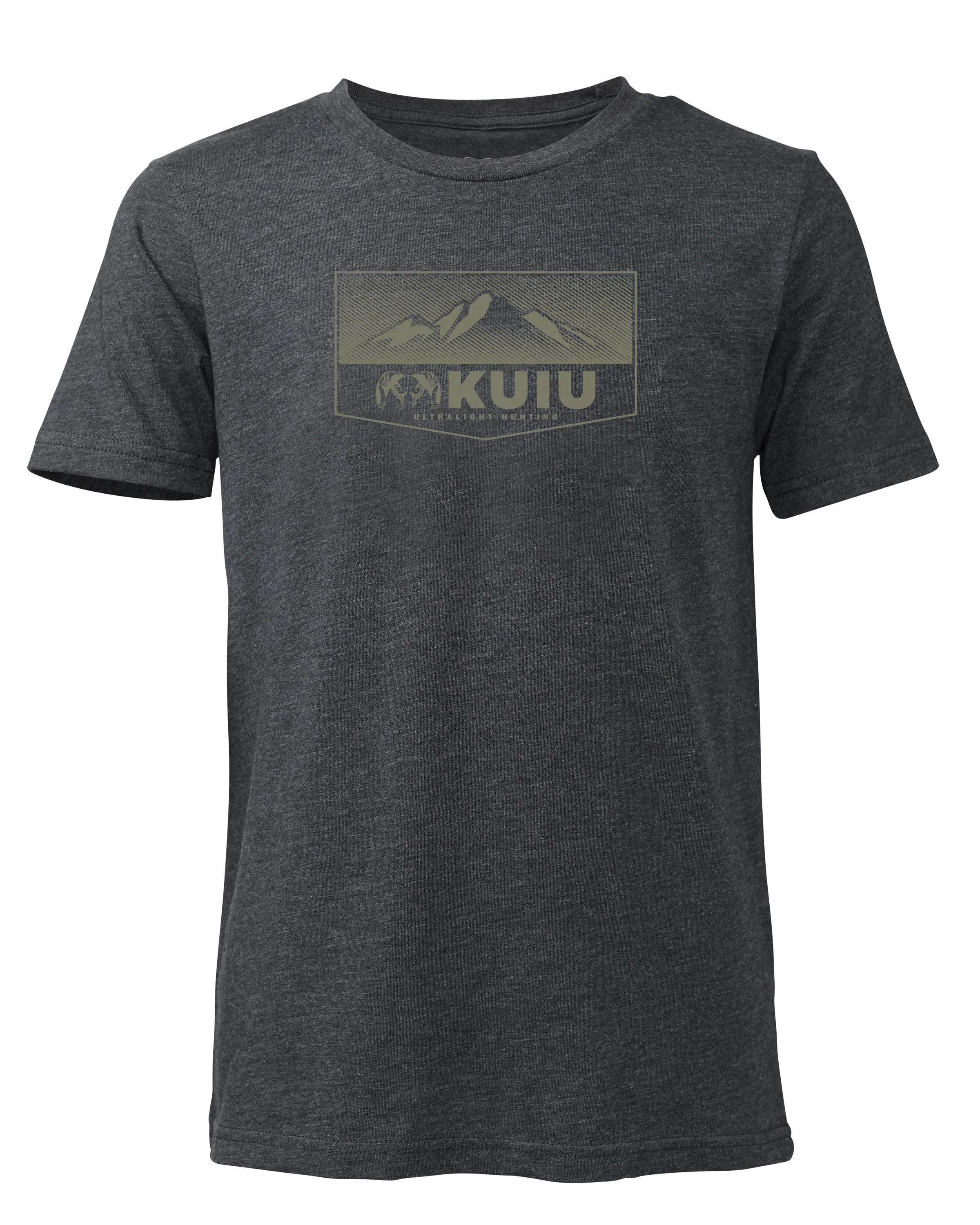 Youth Ultralight Mountain Logo T-Shirt | Charcoal