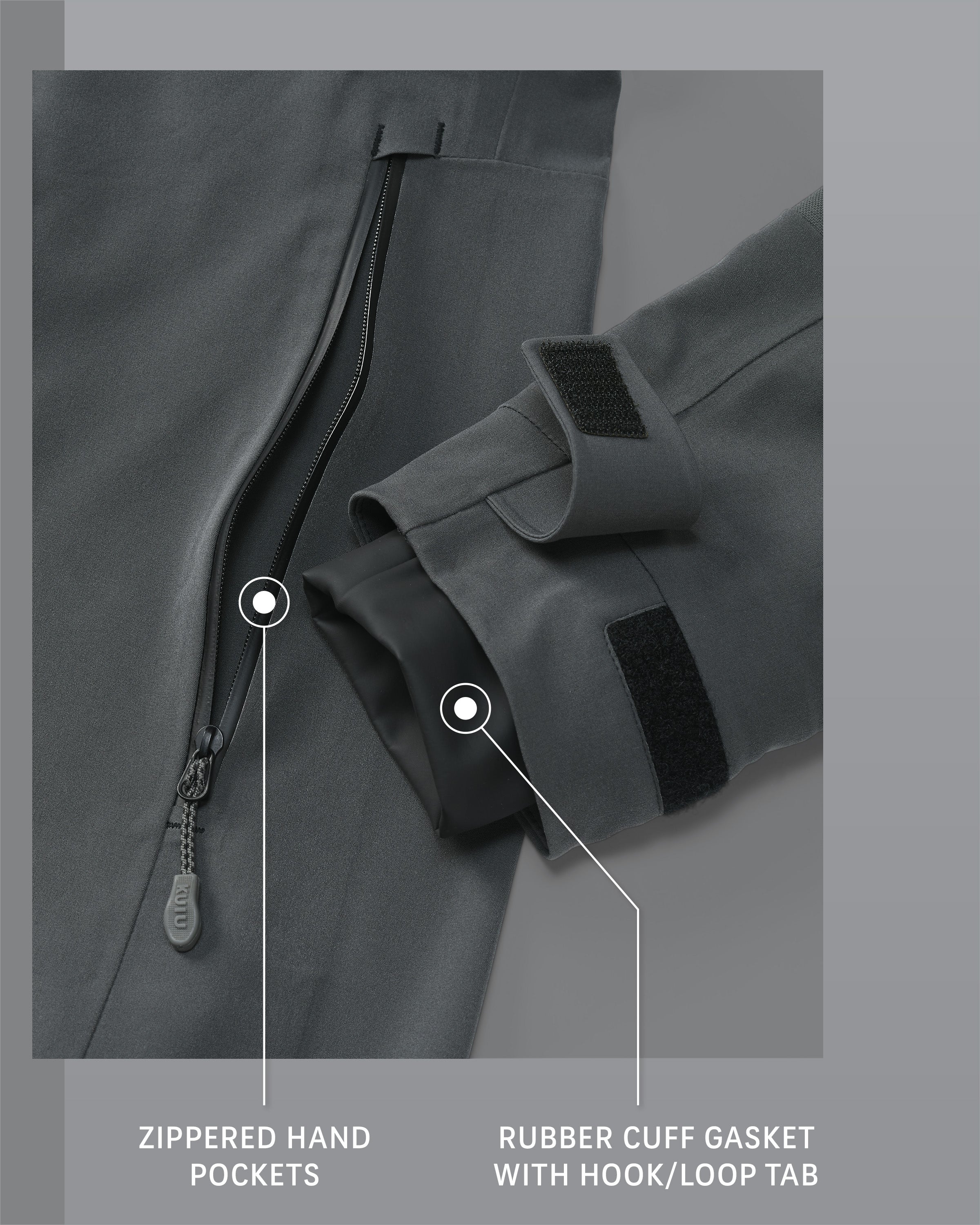 Yukon TR Rain Jacket | Gunmetal