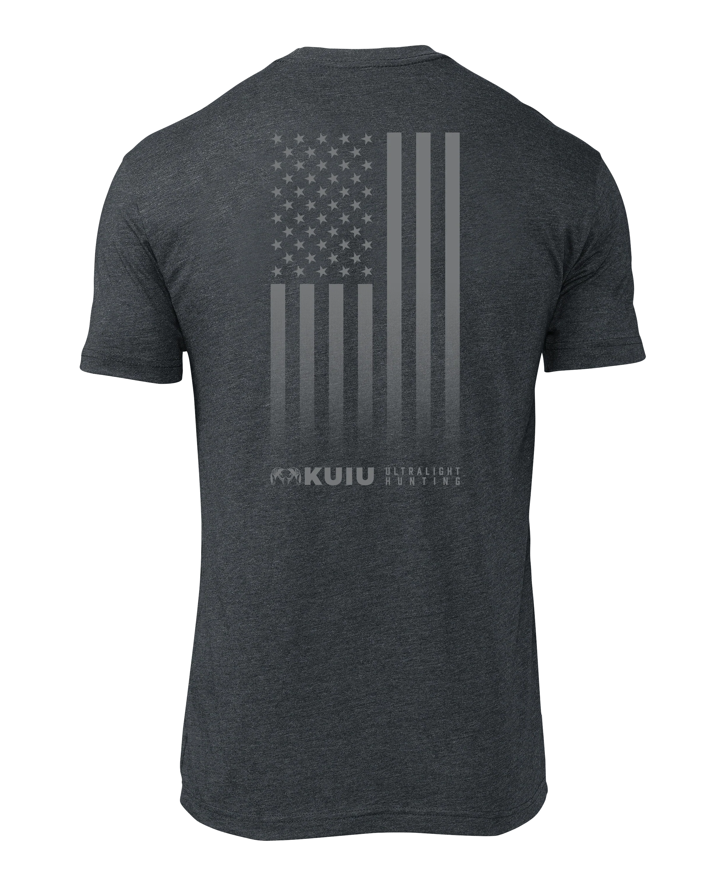 KUIU Vertical Flag Logo T-Shirt | Charcoal