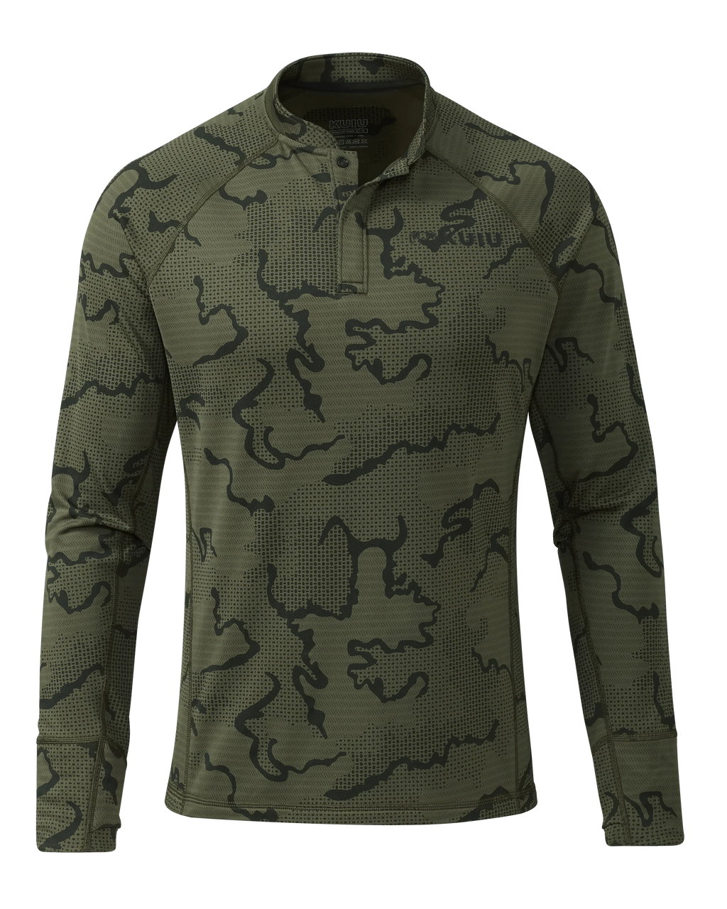 Ridgepoint Fleece Henley | Olive Tonal