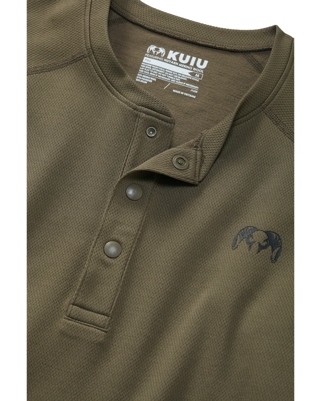 PRO Merino 200 Henley | Ash