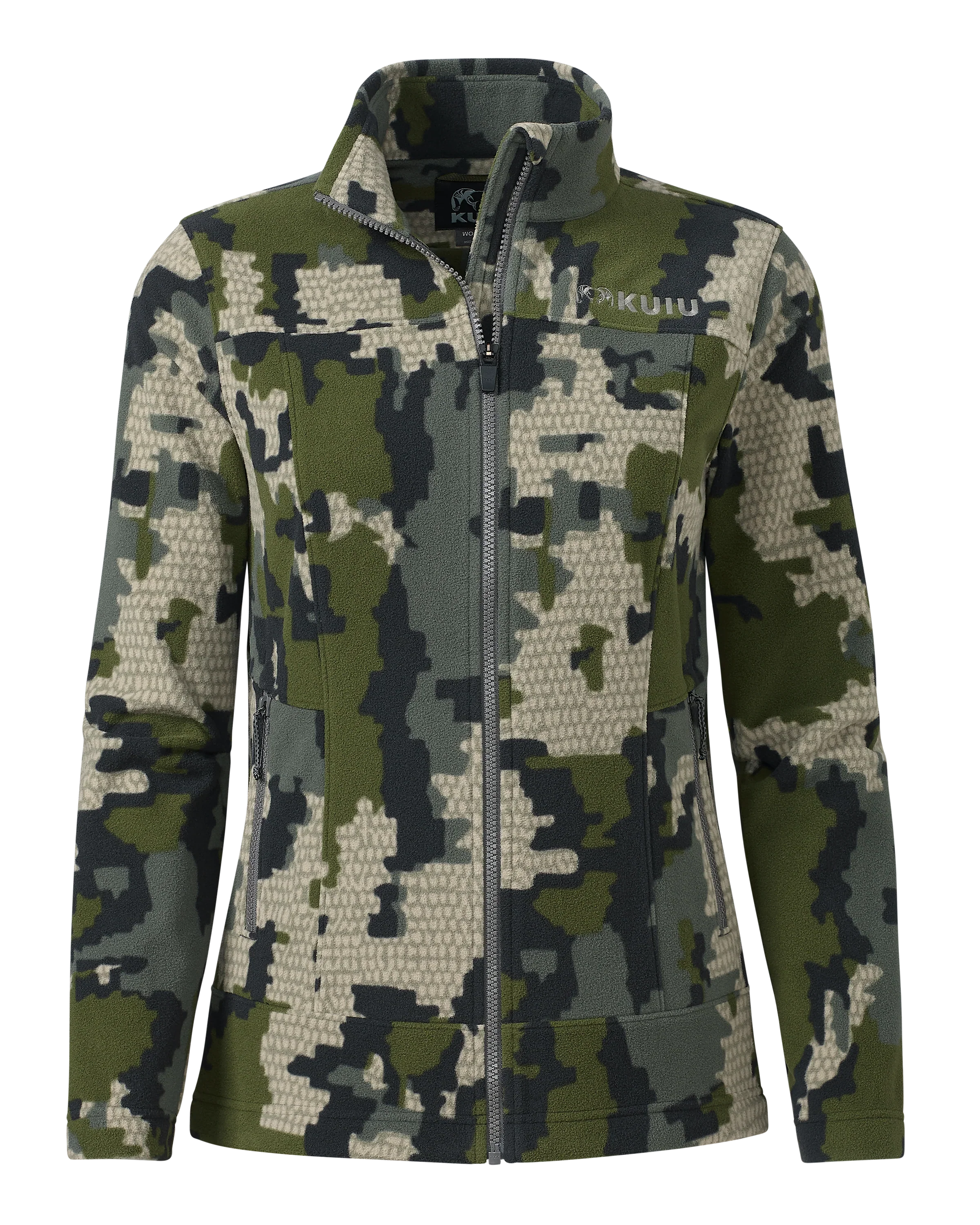Women's Border Fleece Full Zip | Verde