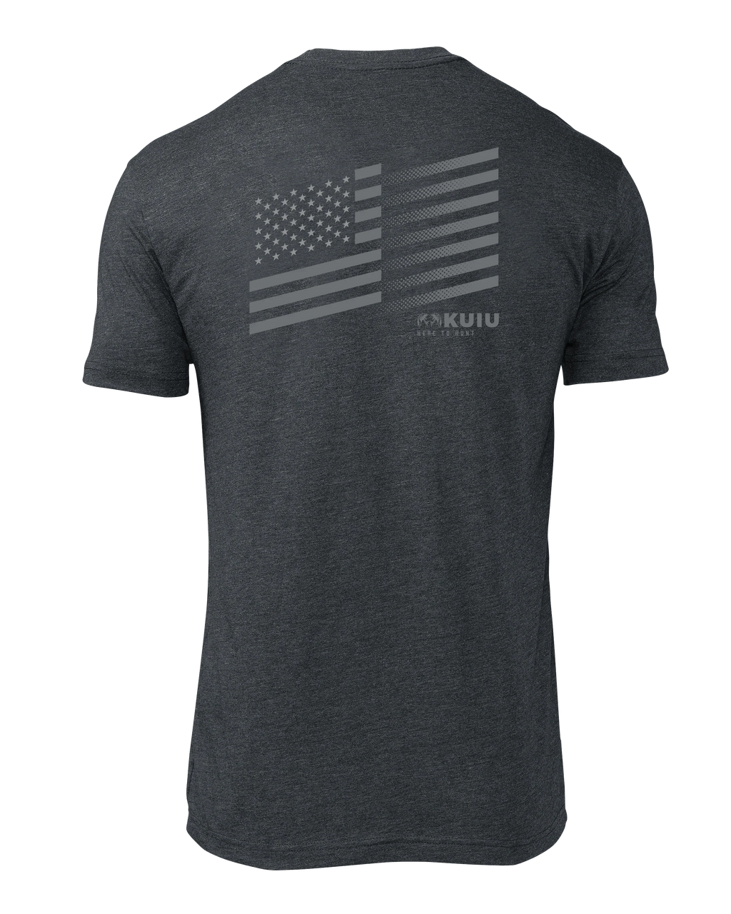 KUIU Solid Flag Fade T-Shirt | Charcoal