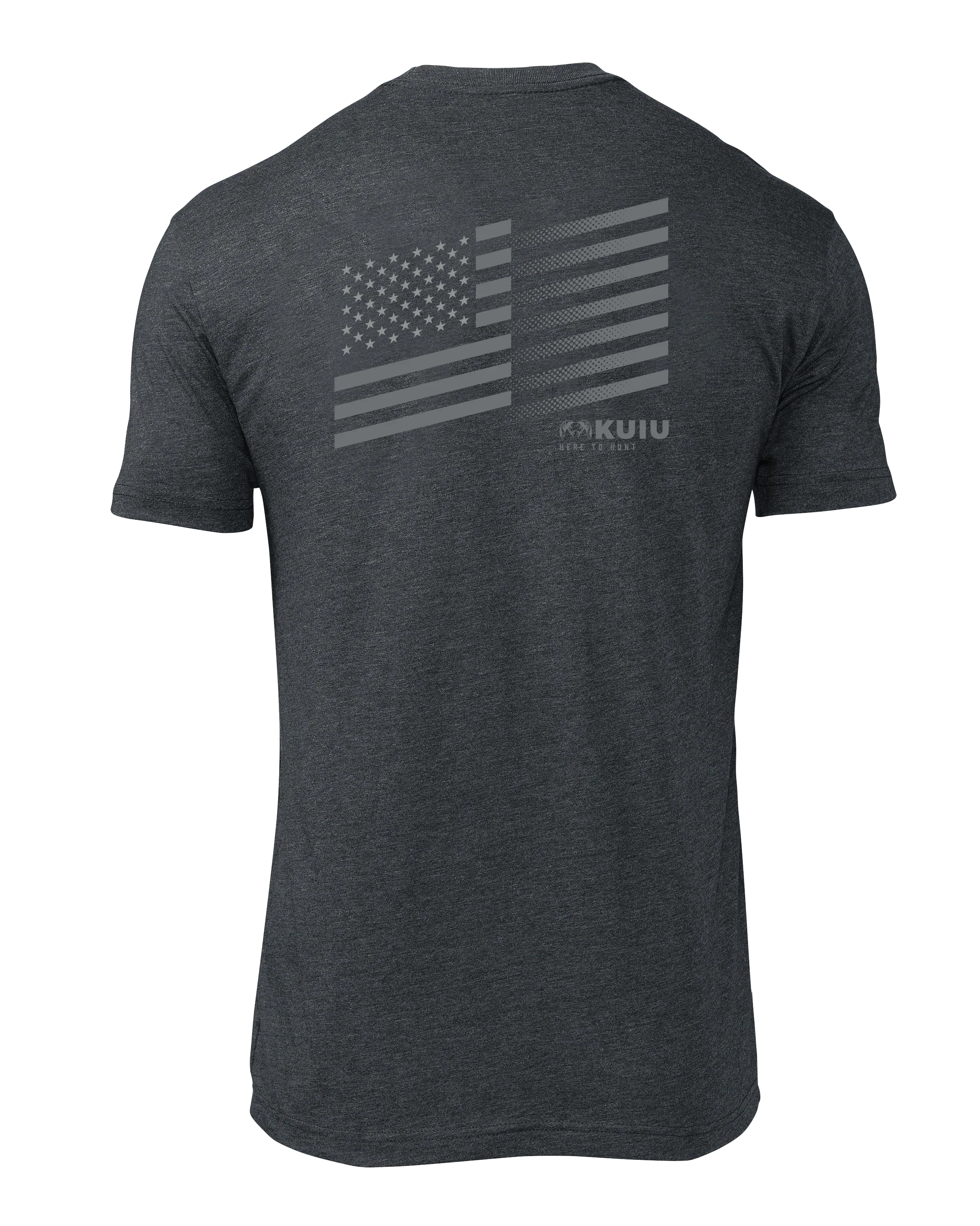 KUIU Solid Flag Fade T-Shirt | Charcoal
