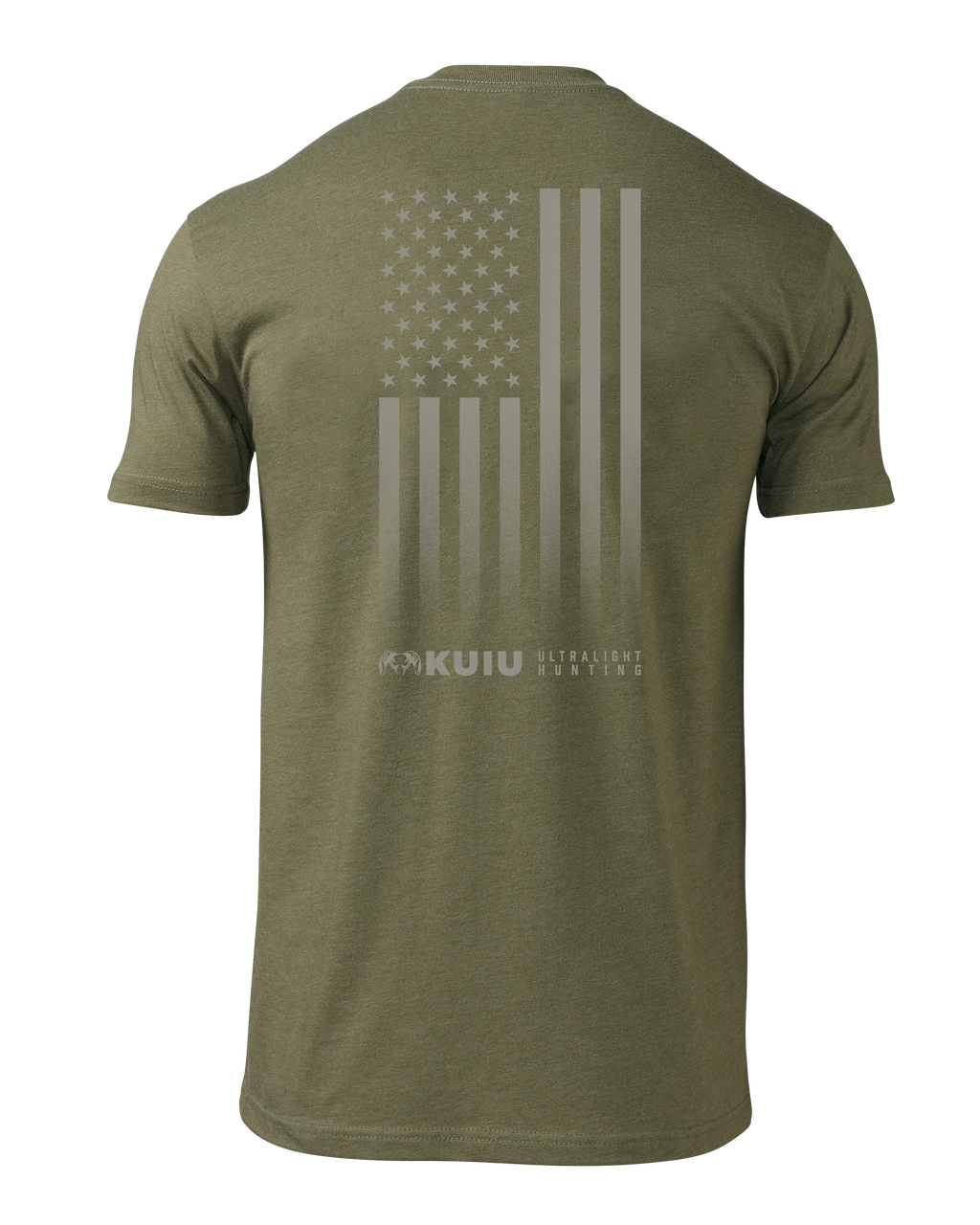 KUIU Vertical Flag Logo T-Shirt | Military Green