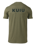KUIU Here to Hunt Back Logo T-Shirt | Military Green