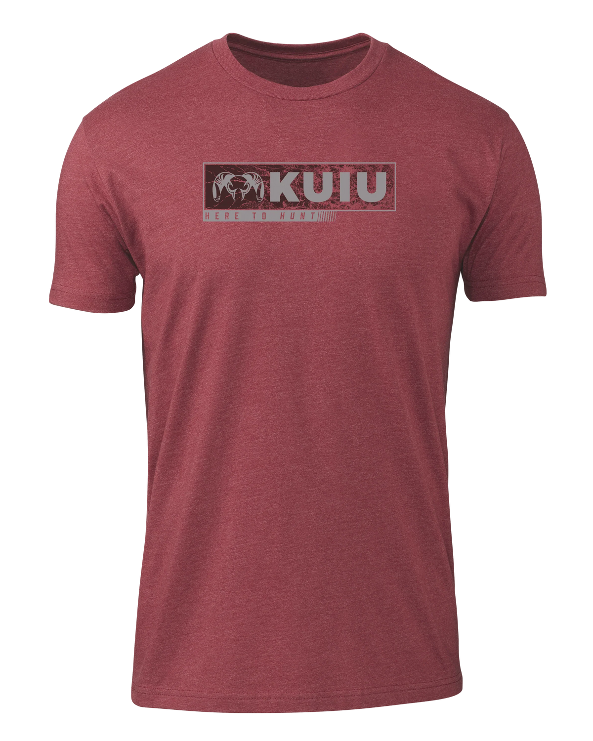 KUIU Here to Hunt Gritstone T-Shirt | Cardinal