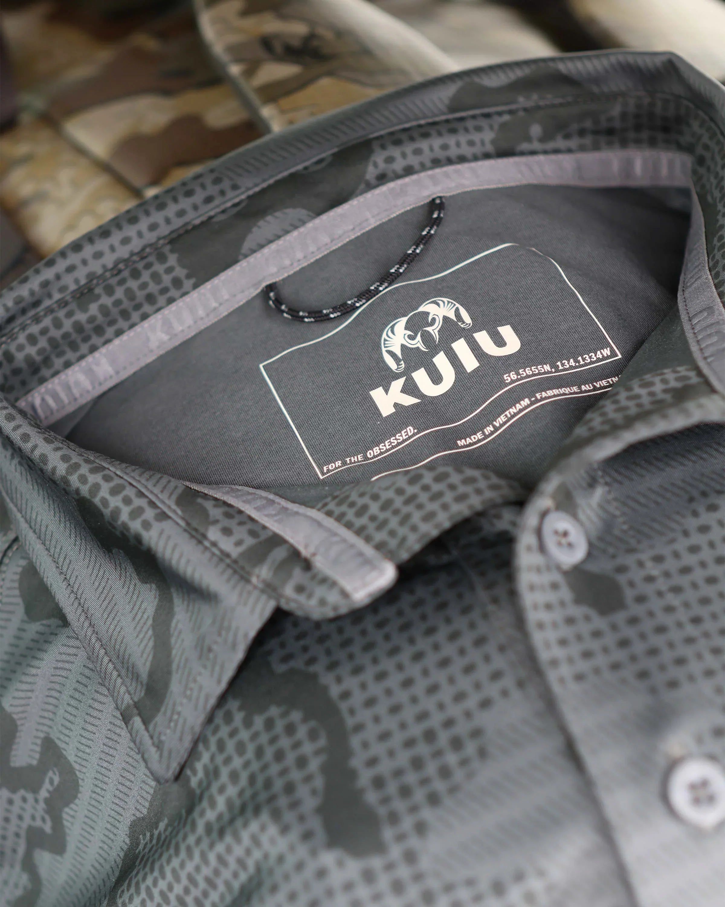 KUIU Performance Polo | Heather Steel Blue