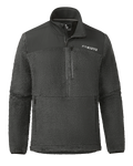 Sherpa Fleece Zip Pullover | Asphalt
