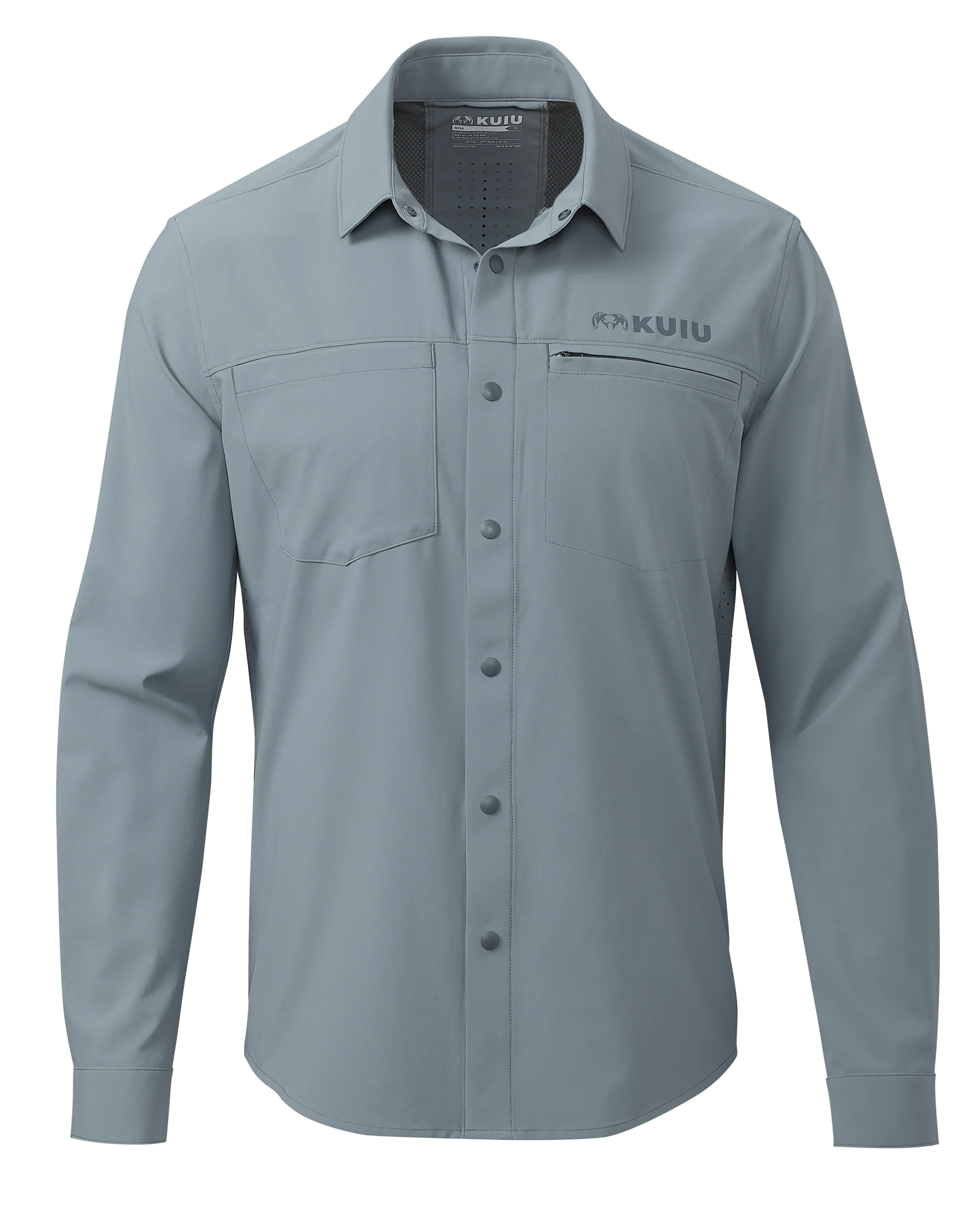 Mesa Vented LS Snap Shirt | Slate