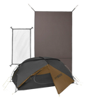 Mountain Star 2 Person Tent Set | Gunmetal-Camel
