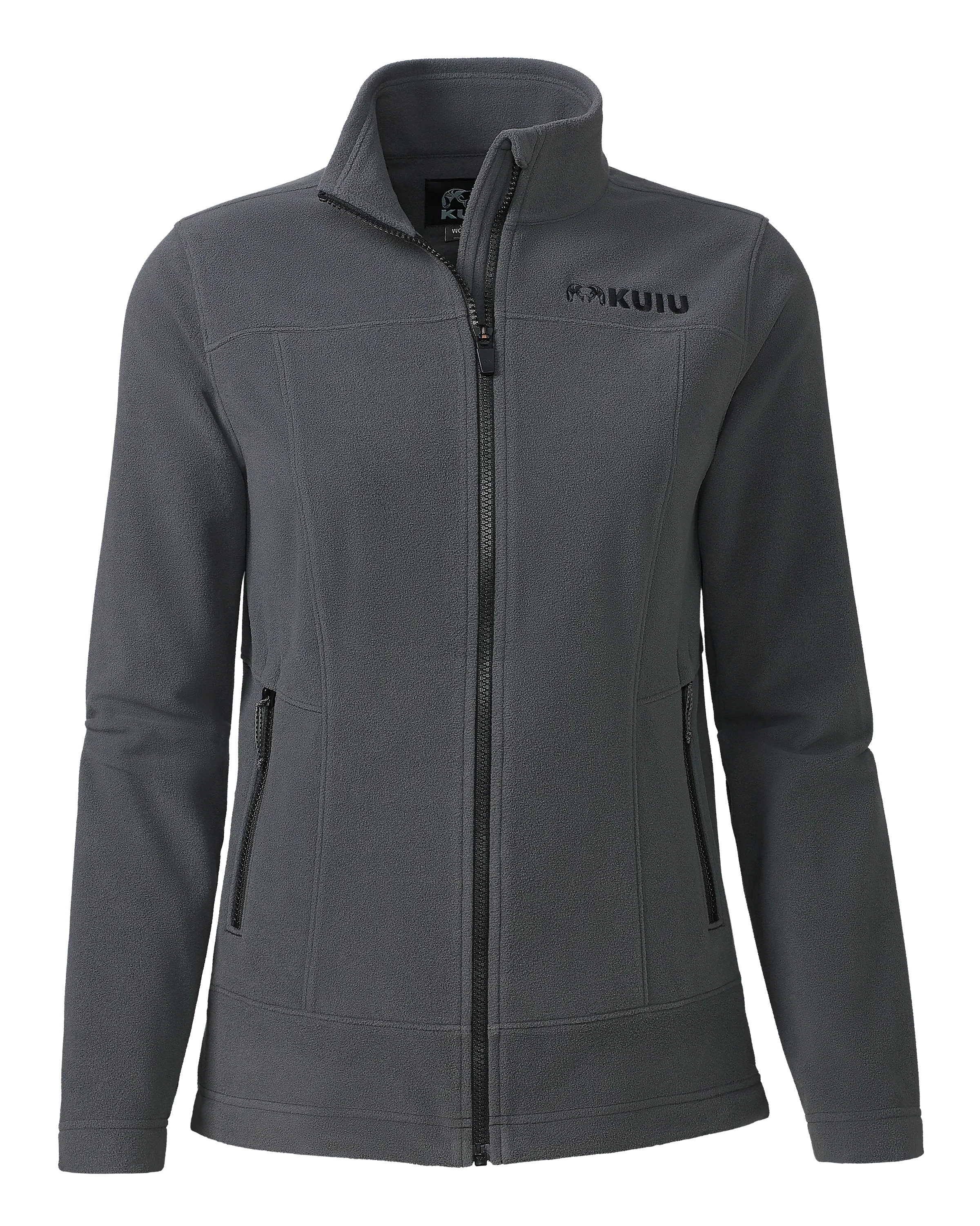 Women's Border Fleece Full Zip | Gunmetal