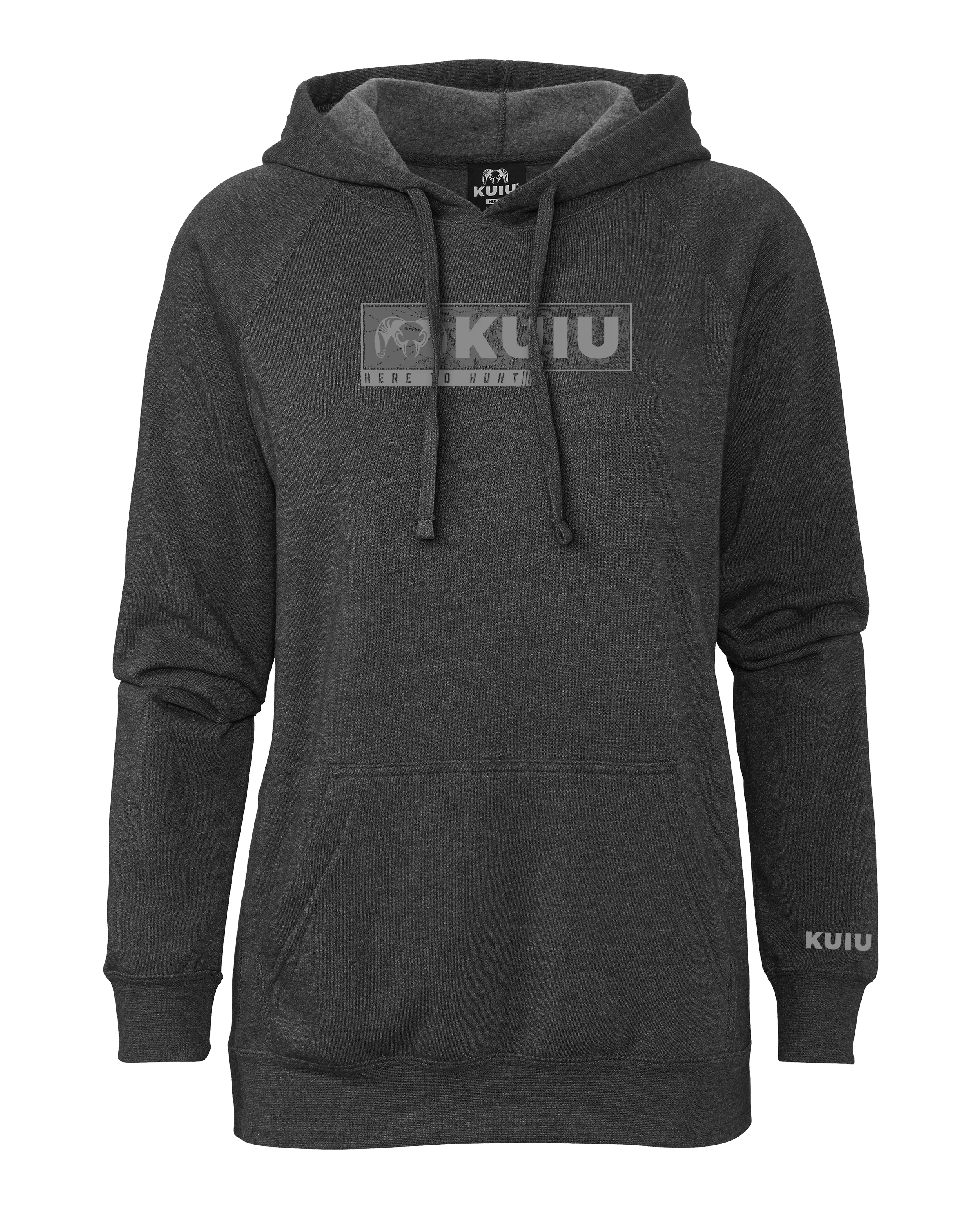 Women's Here to Hunt Gritstone Hoodie | Charcoal