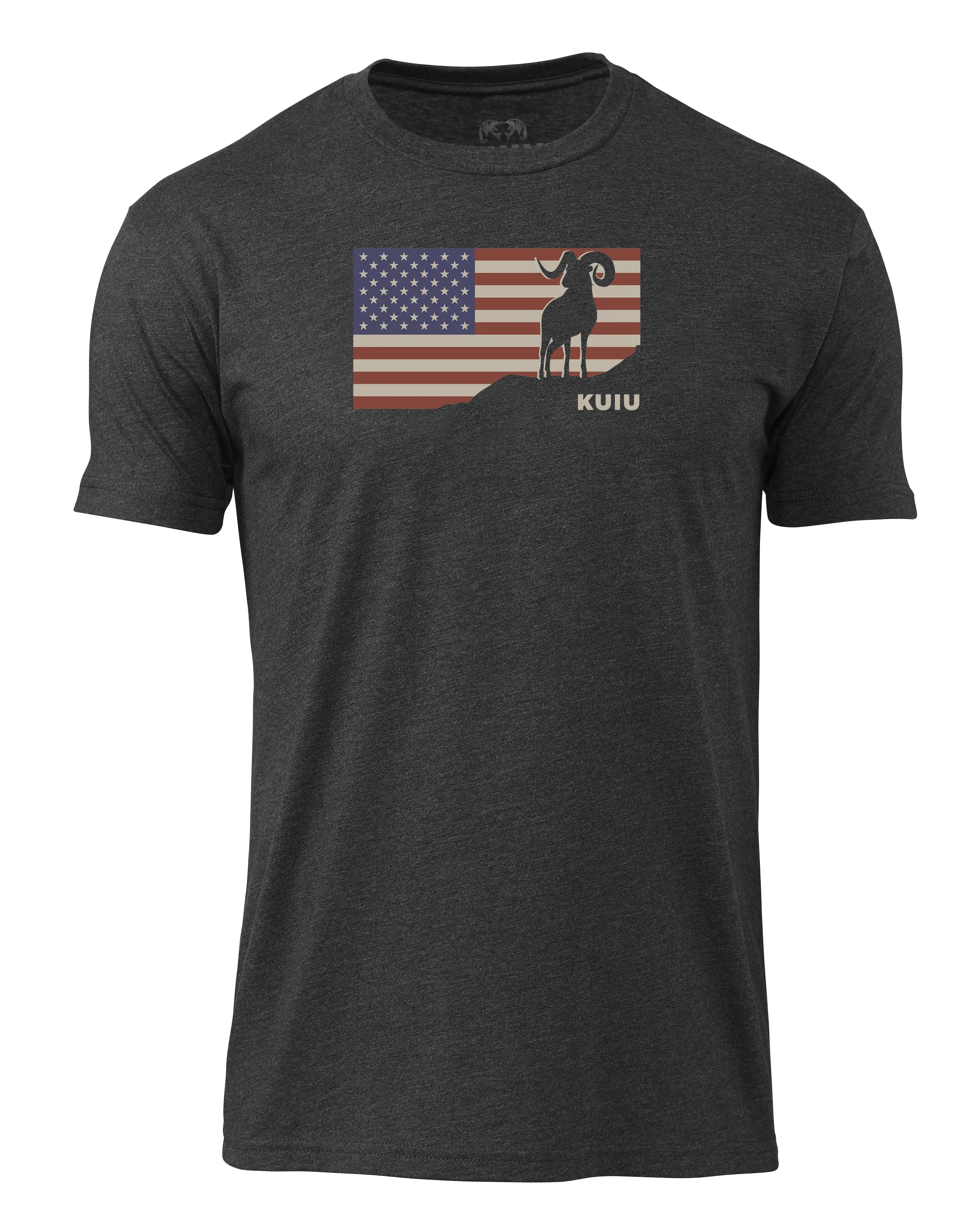 KUIU Ram Flag T-Shirt | Charcoal