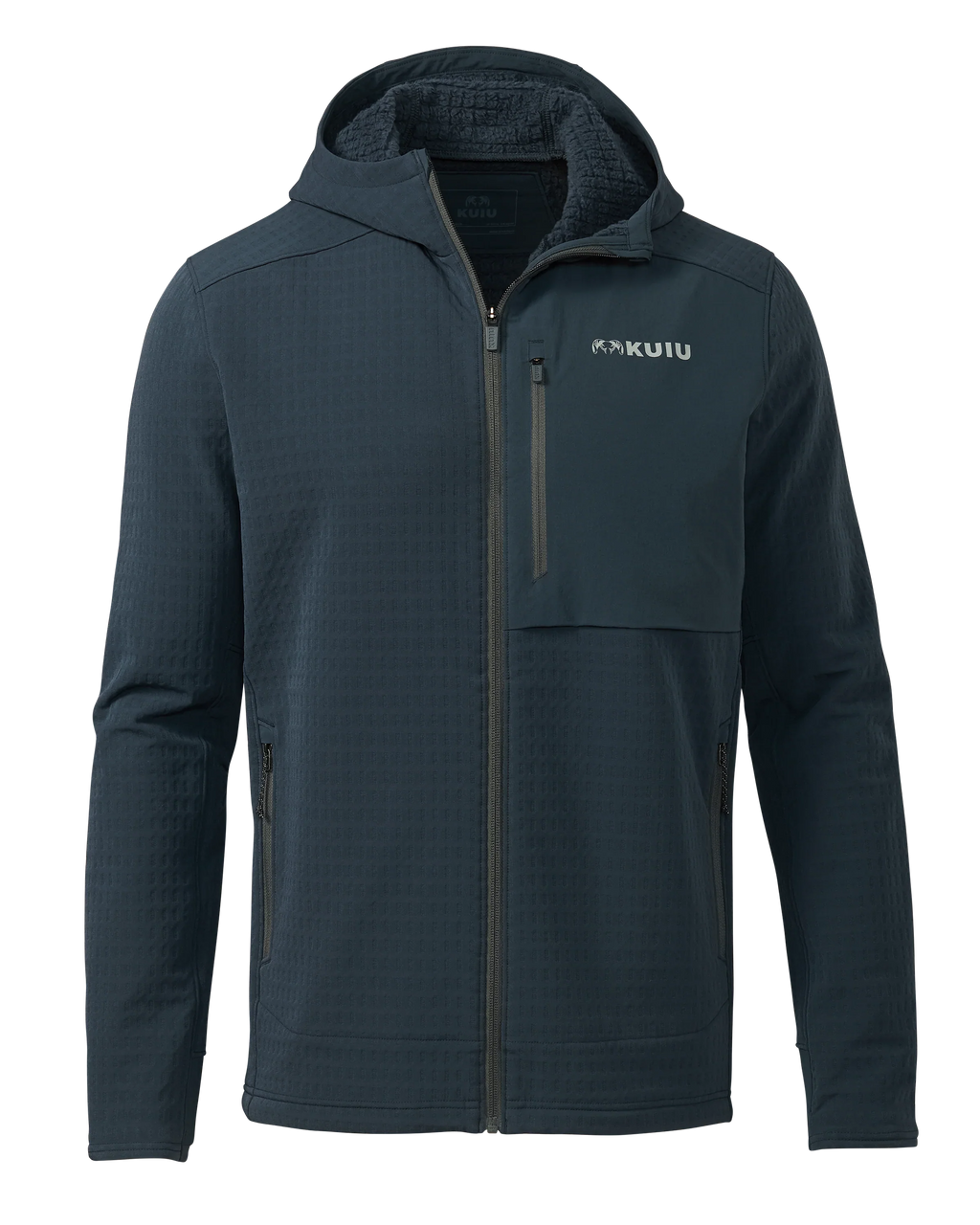 Blockfield Fleece Hoodie | Steel Blue