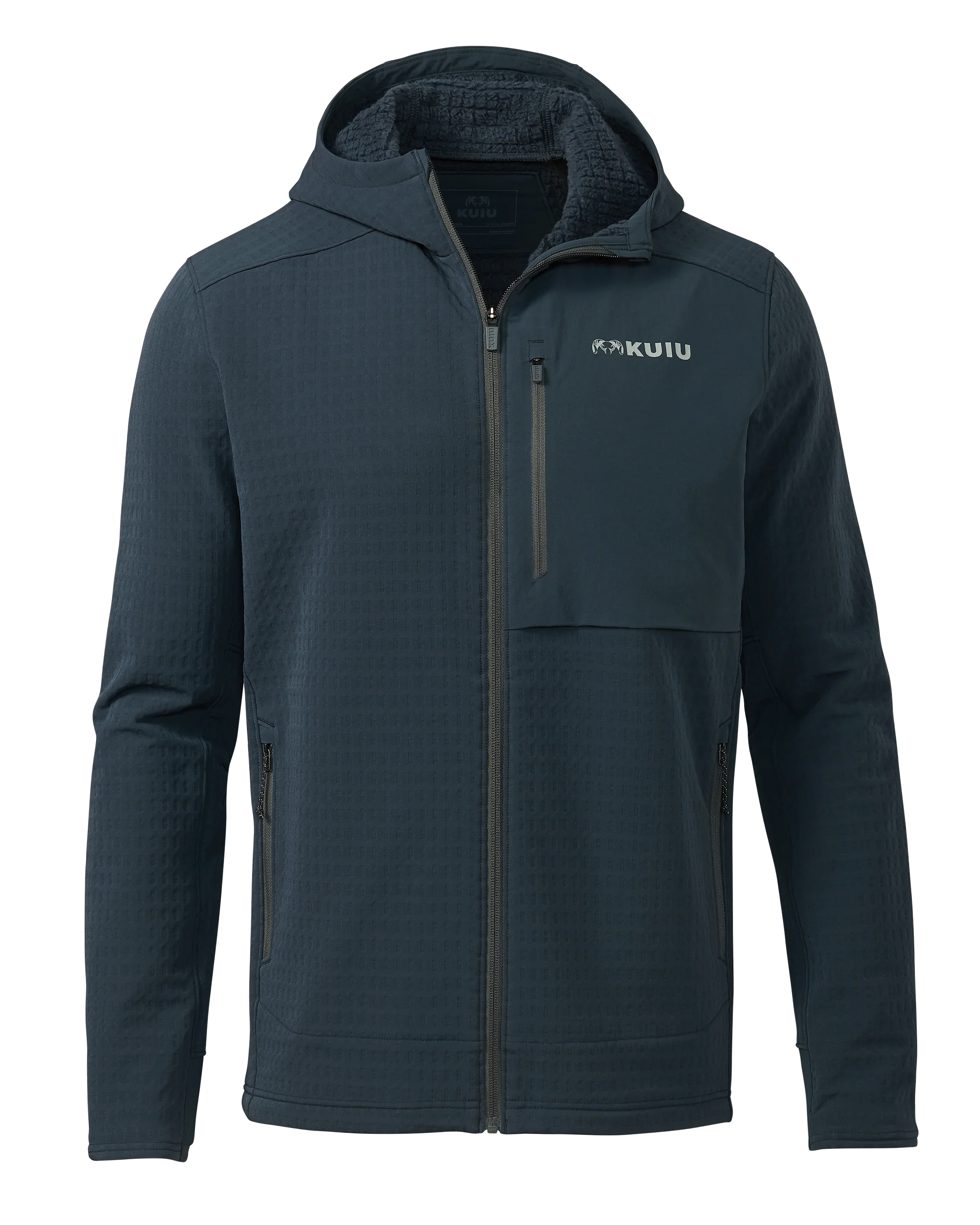 Blockfield Fleece Hoodie | Steel Blue