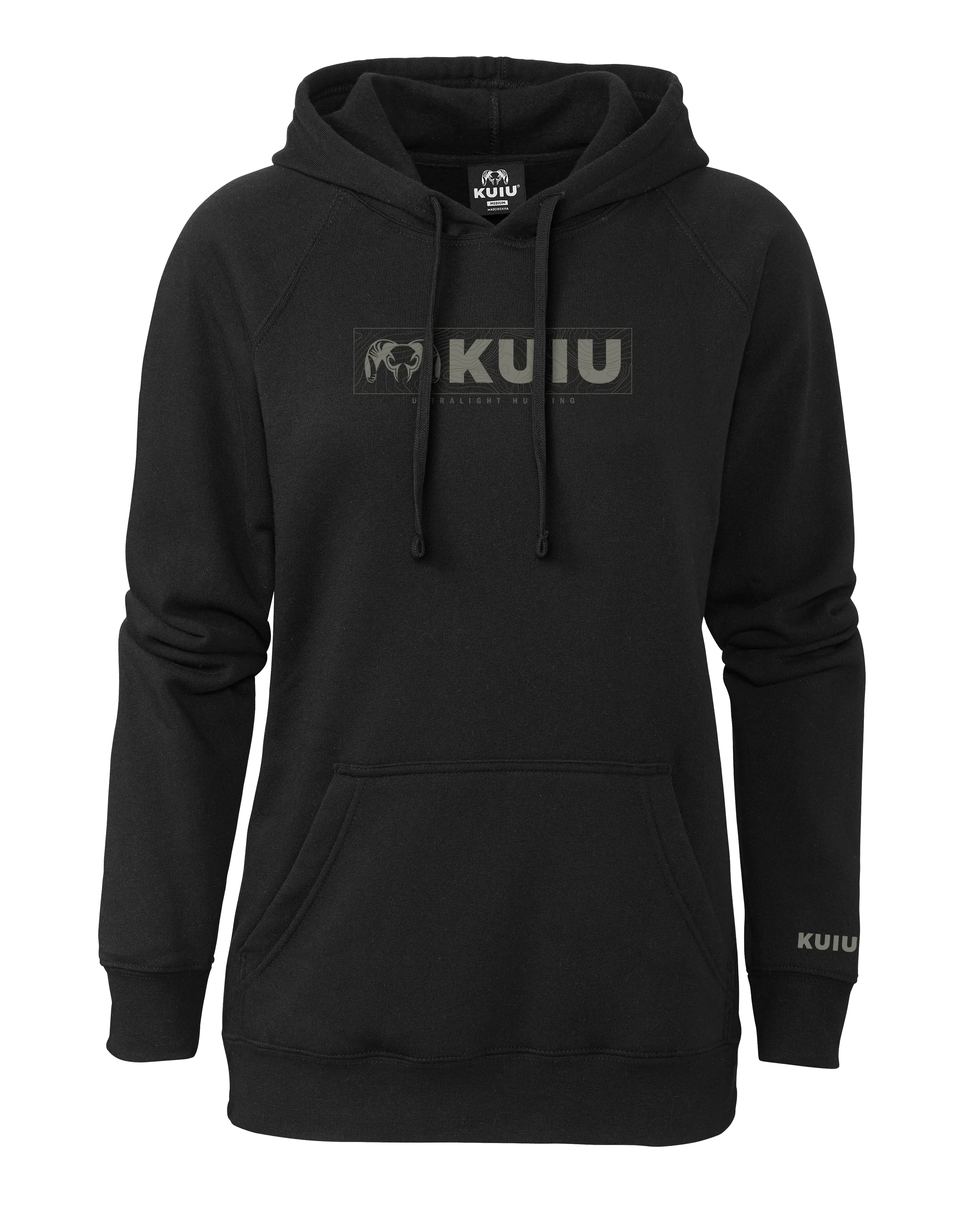 Women's Topo Block Logo Hoodie | Black