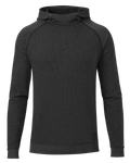Canyon Waffle Hoodie | Black Heather