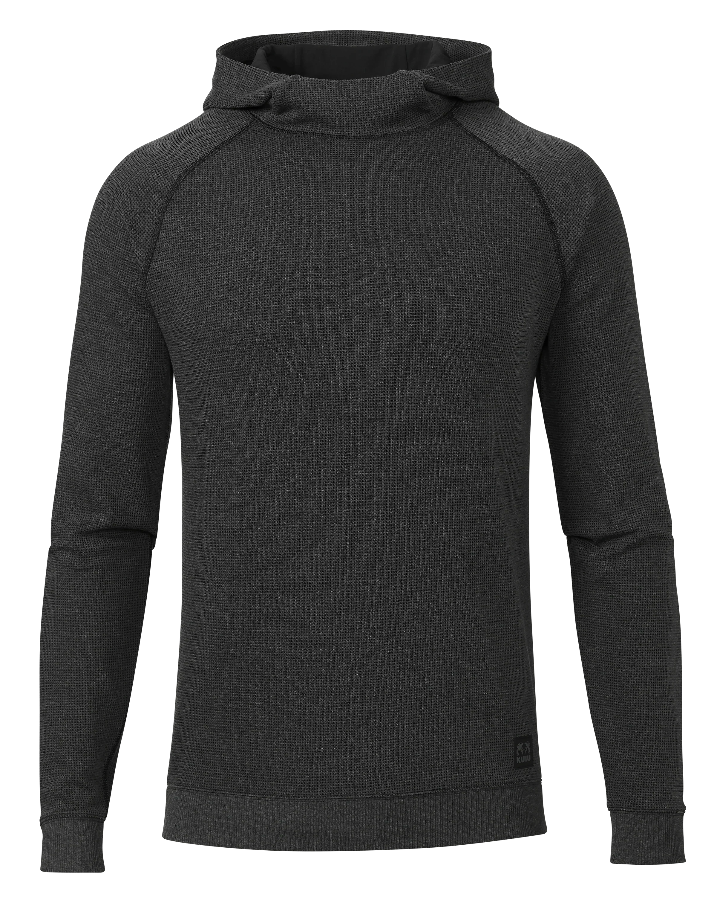 Canyon Waffle Hoodie | Black Heather