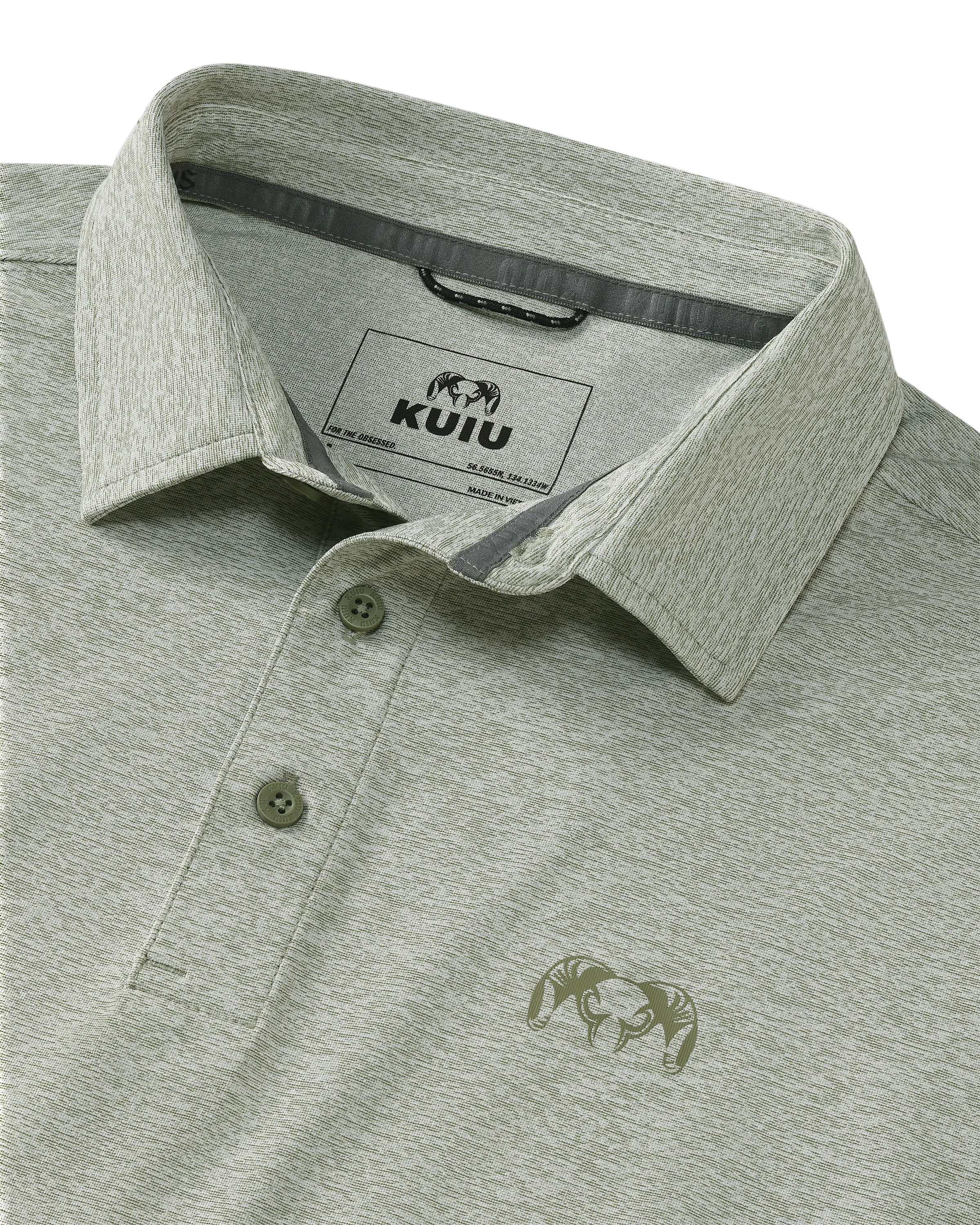KUIU Performance Polo | Heather Buckbrush