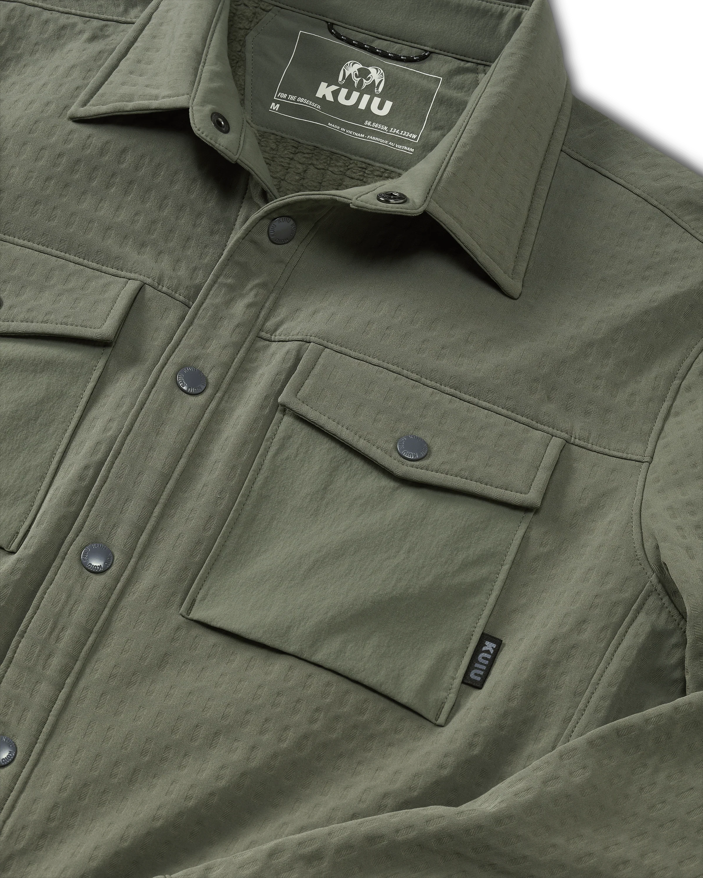 Blockfield Fleece Shirt Jacket | Dark Sage