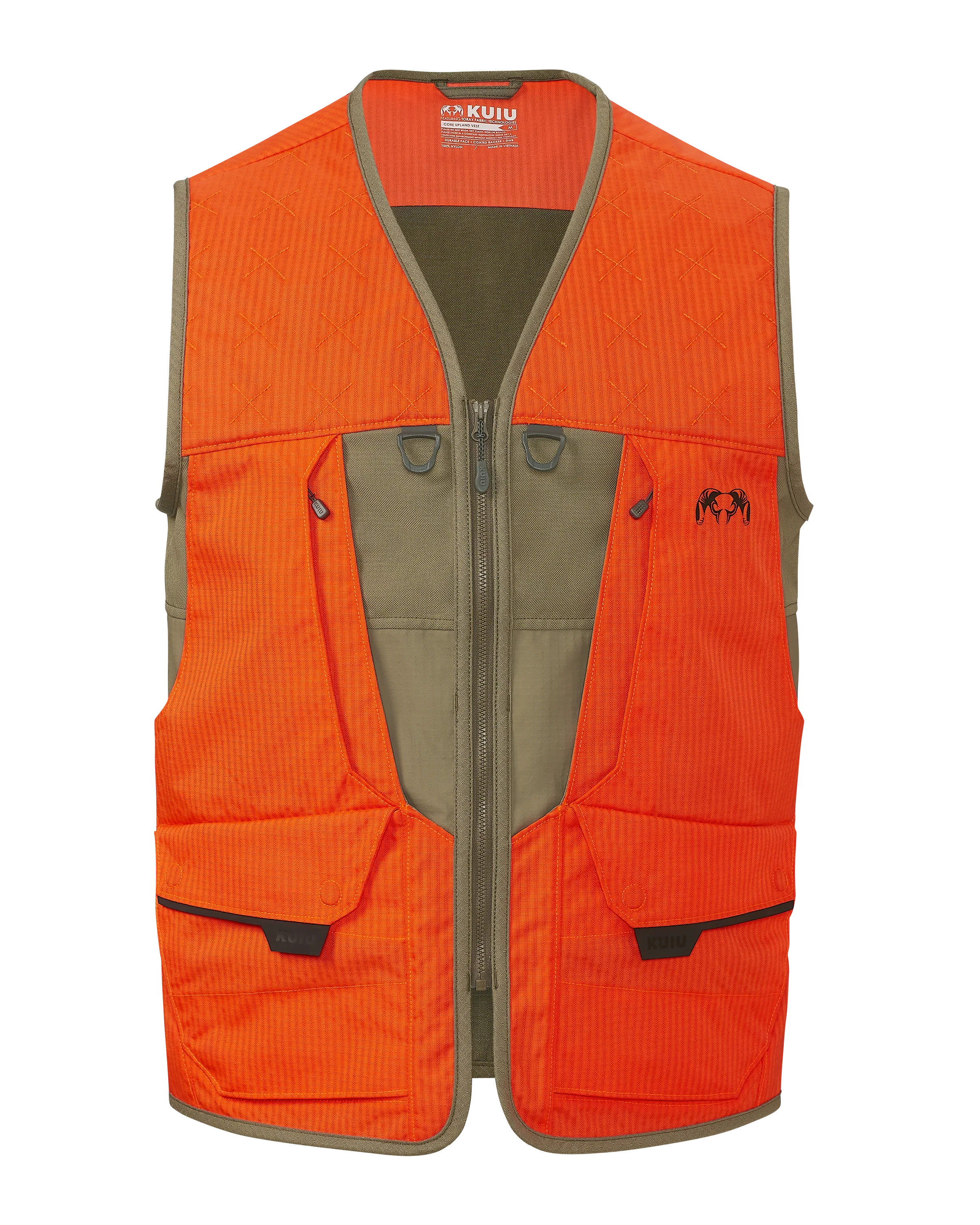 Core Upland Vest | Khaki/Blaze Orange
