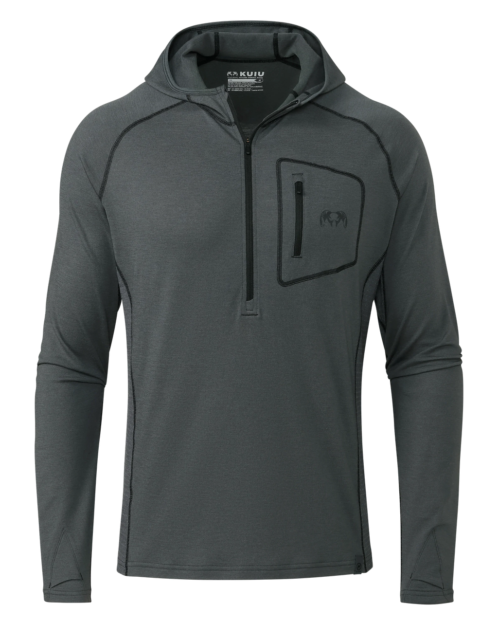 ULTRA Merino 145 Zip-T Hunting Hoodie | Gunmetal