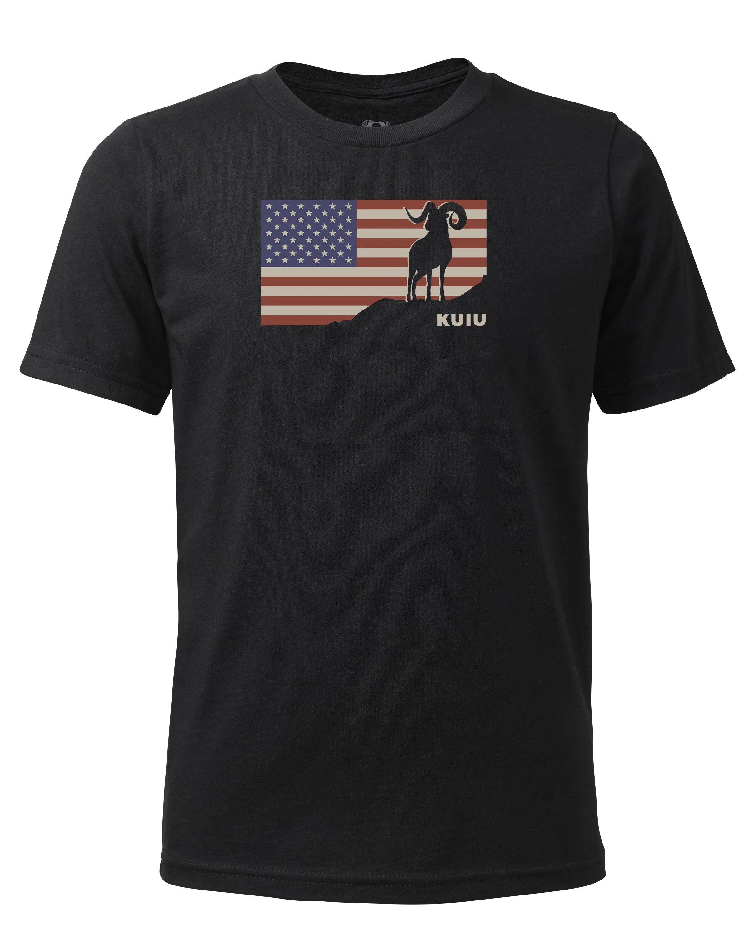 Youth Ram Flag T-Shirt | Black