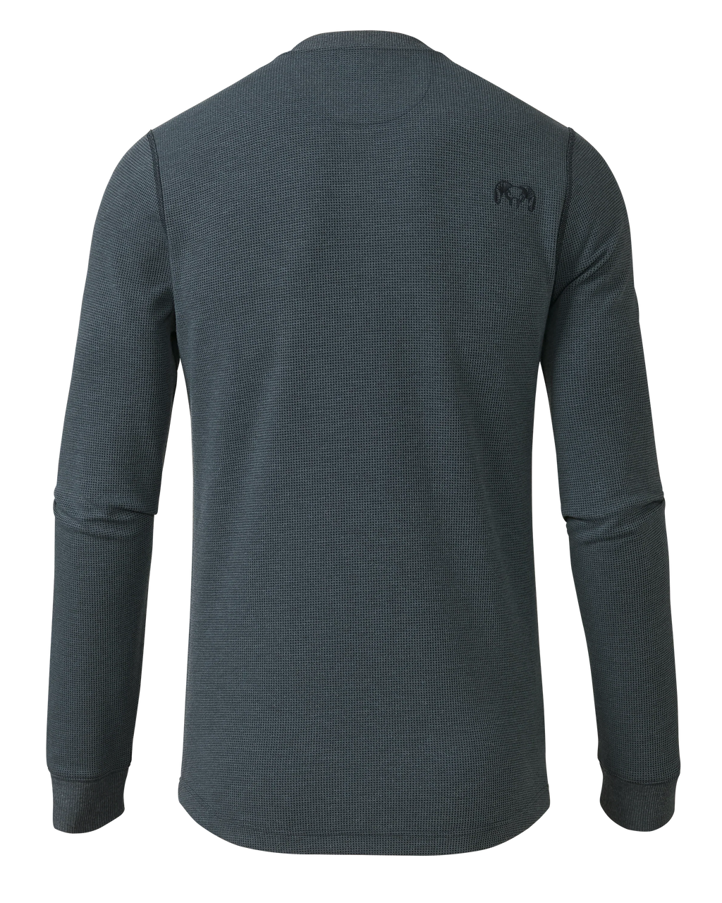 Canyon Waffle Henley | Steel Blue Heather