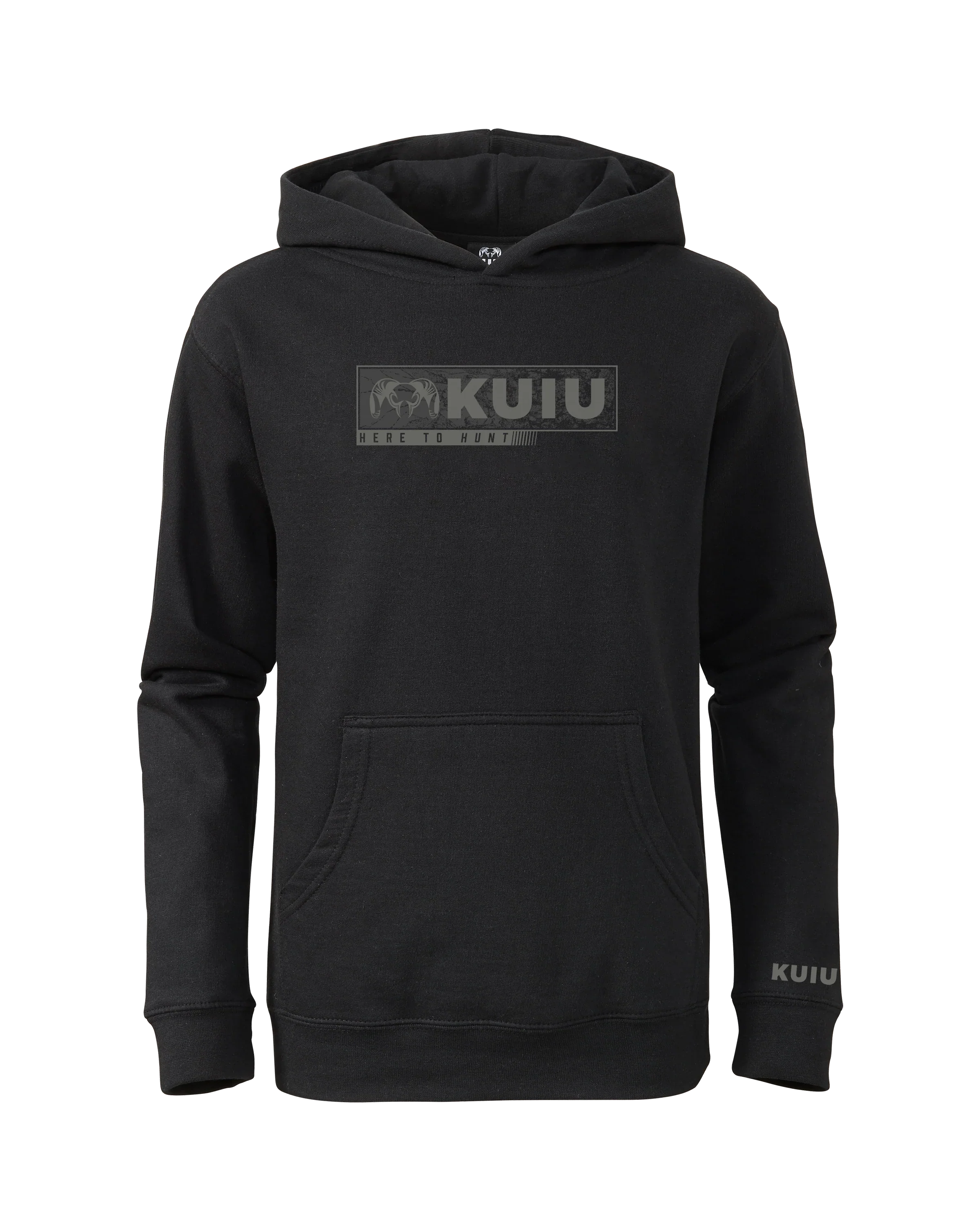 Youth Here to Hunt Gritstone Hoodie | Black