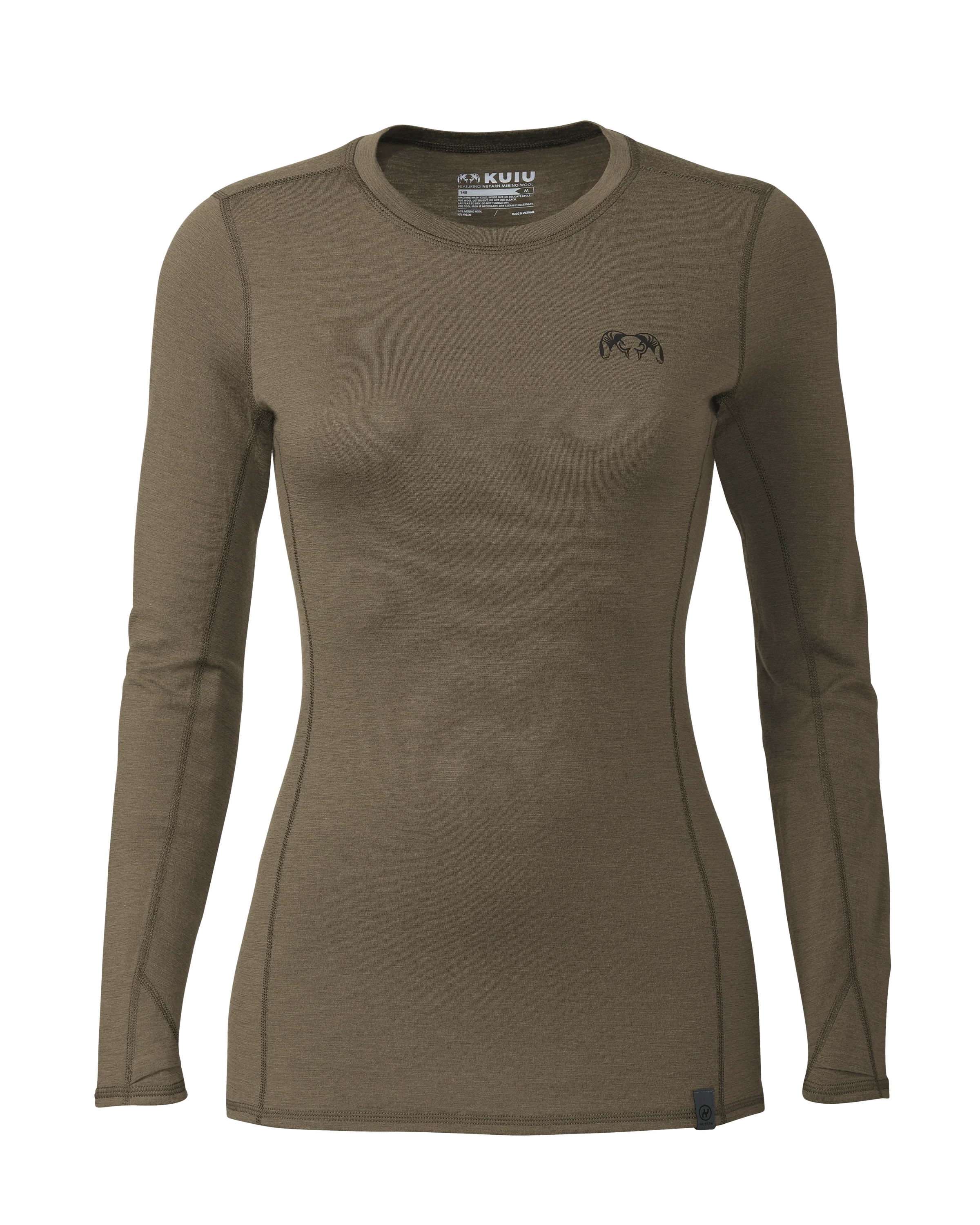 Women's ULTRA Merino 145 LS Crew | Ash