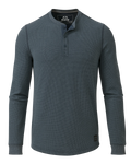 Canyon Waffle Henley | Steel Blue Heather