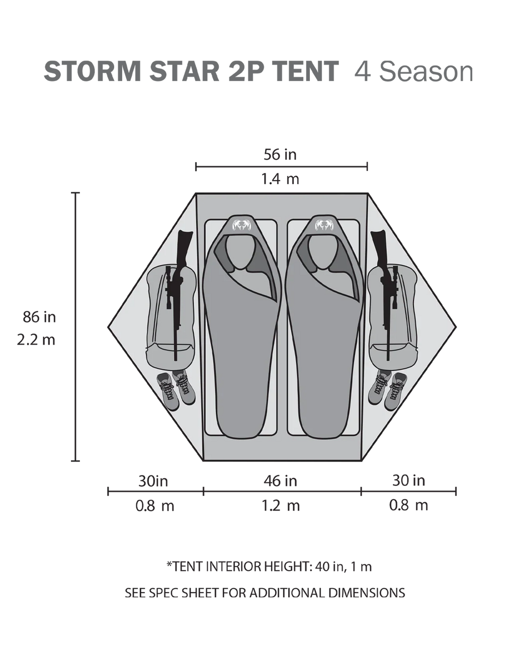 Storm Star 2 Person Tent | Major Brown
