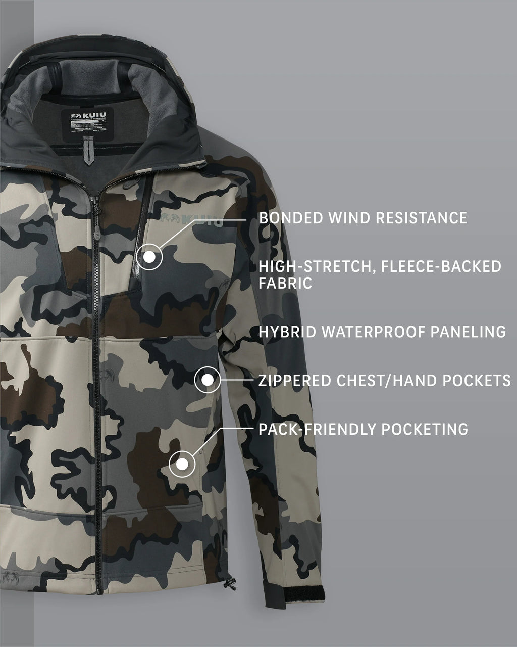 Axis Hybrid Hooded Jacket | Vias