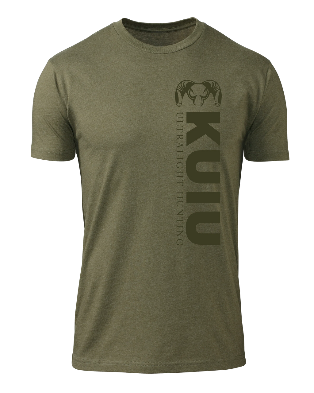 KUIU Solid Vertical T-Shirt | Military Green