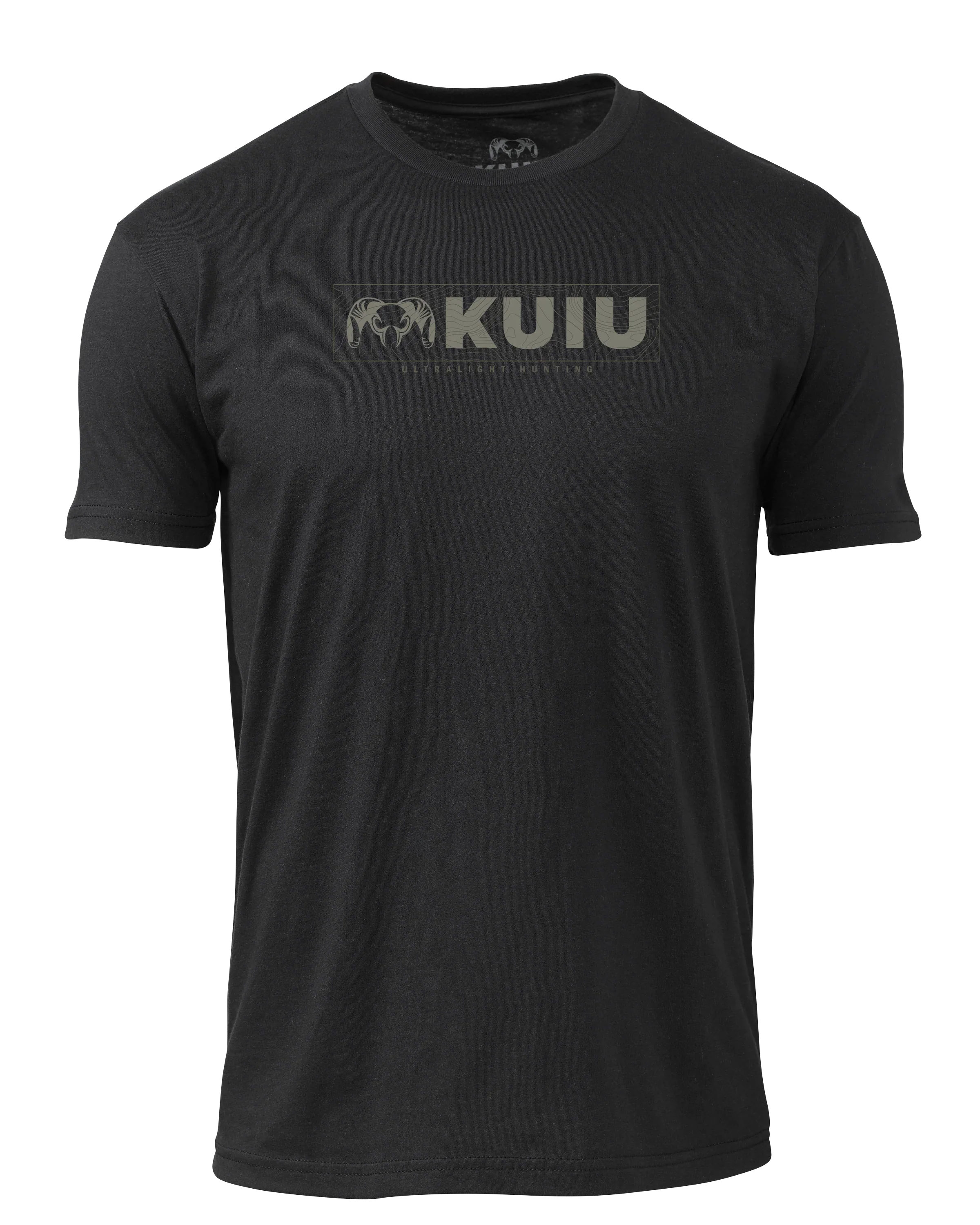 KUIU Topo Block Logo T-Shirt | Black
