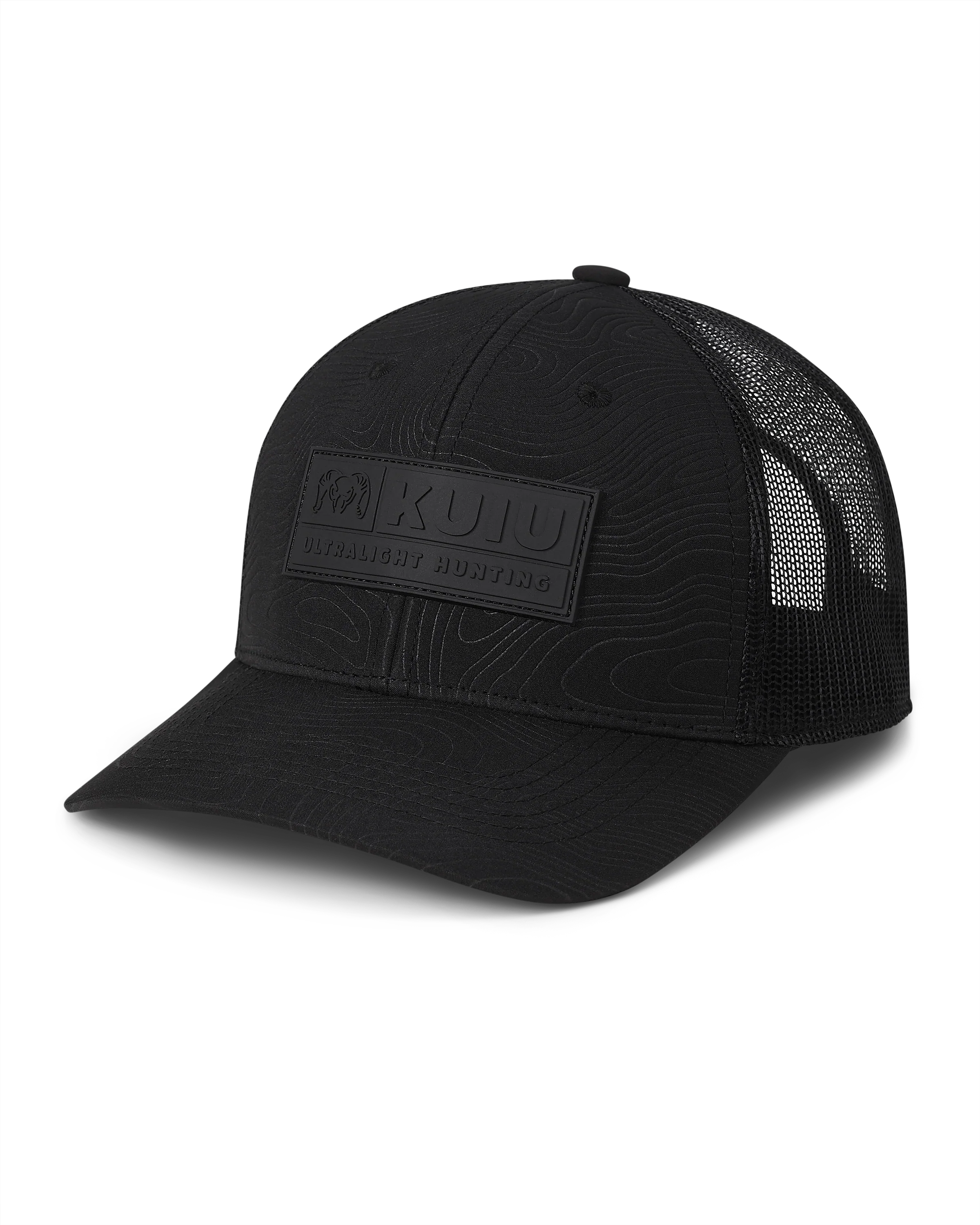 KUIU Topo Patch Hat | Black/Black