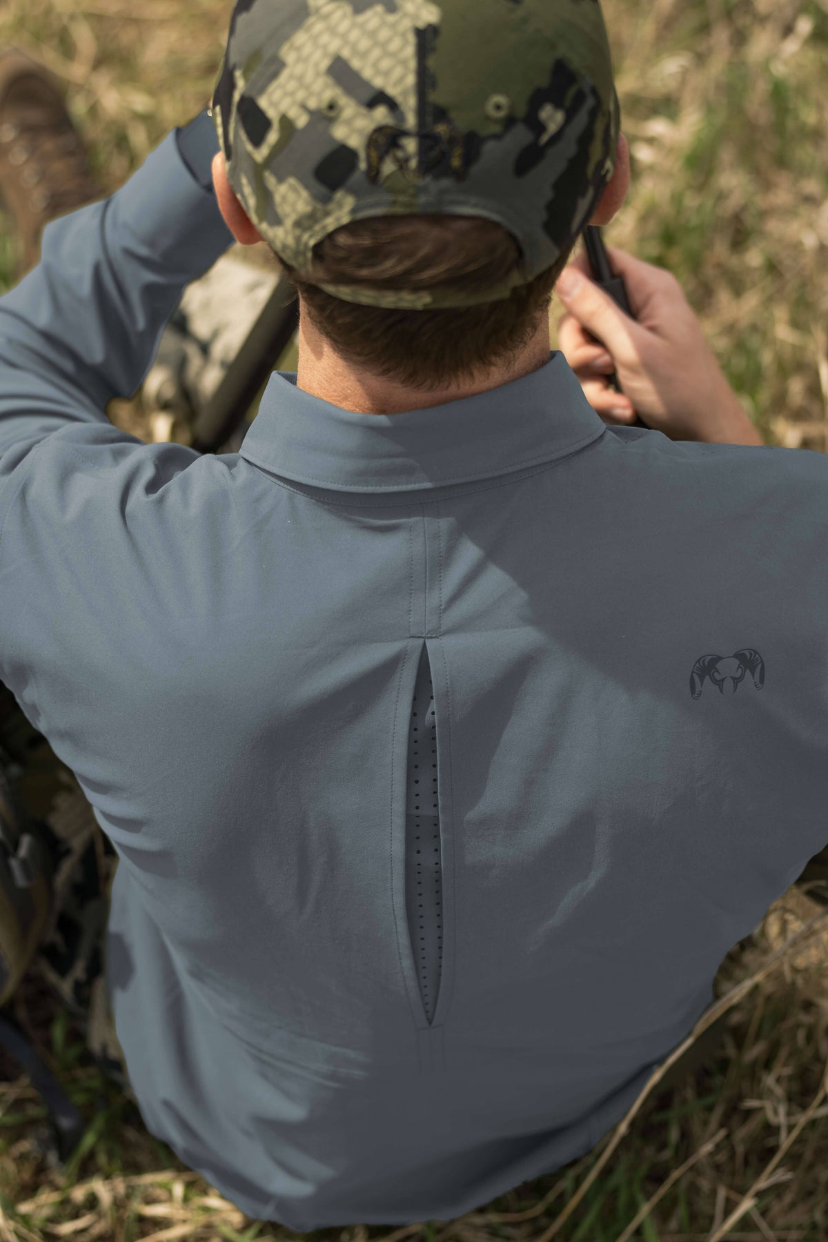 Mesa Vented LS Snap Shirt | Stone