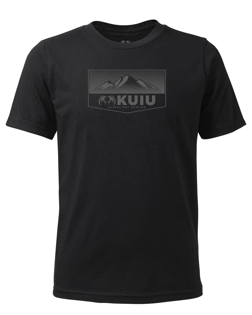 Youth Ultralight Mountain Logo T-Shirt | Black