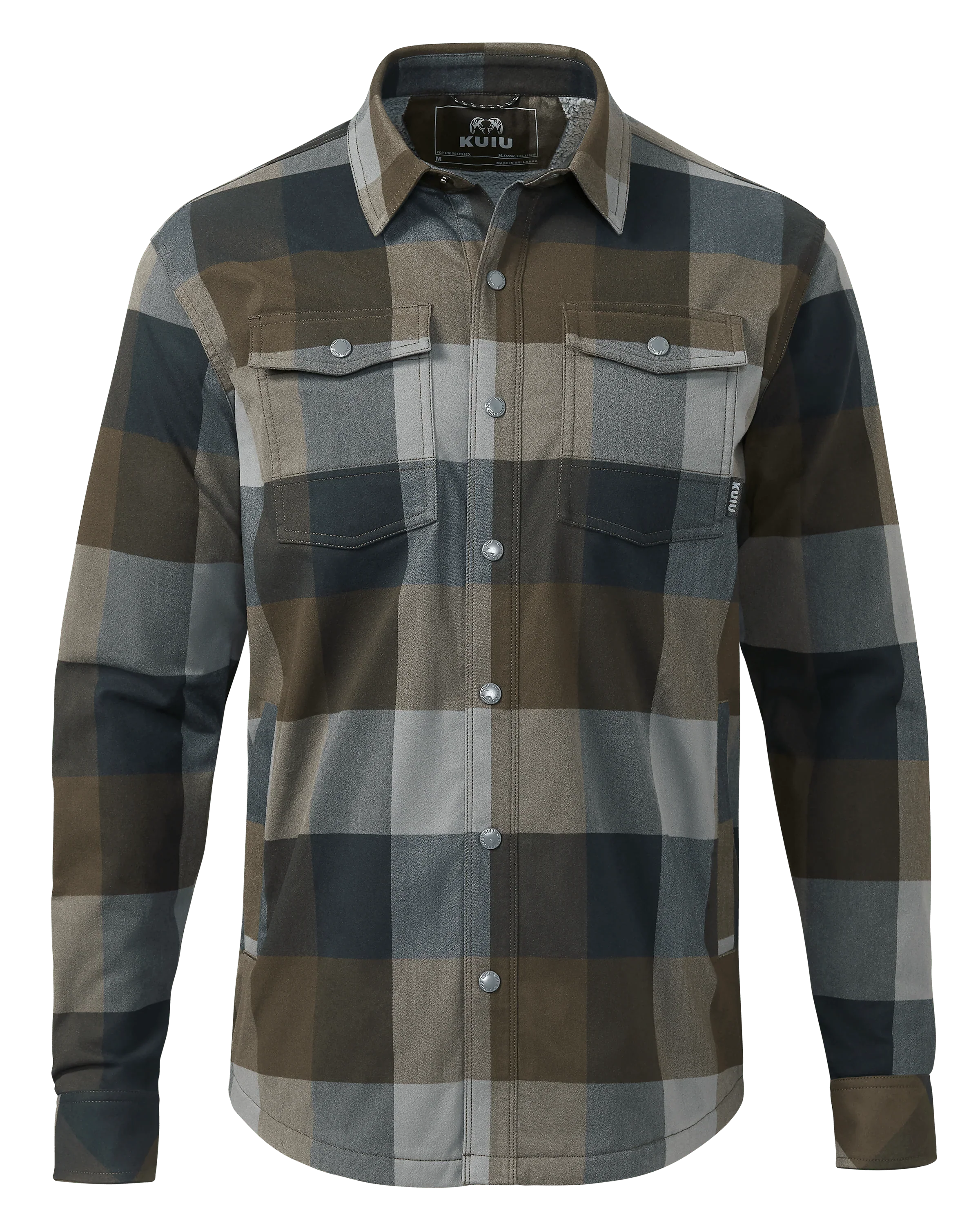 Field Flannel Fleece Shirt Jacket | Vias Plaid
