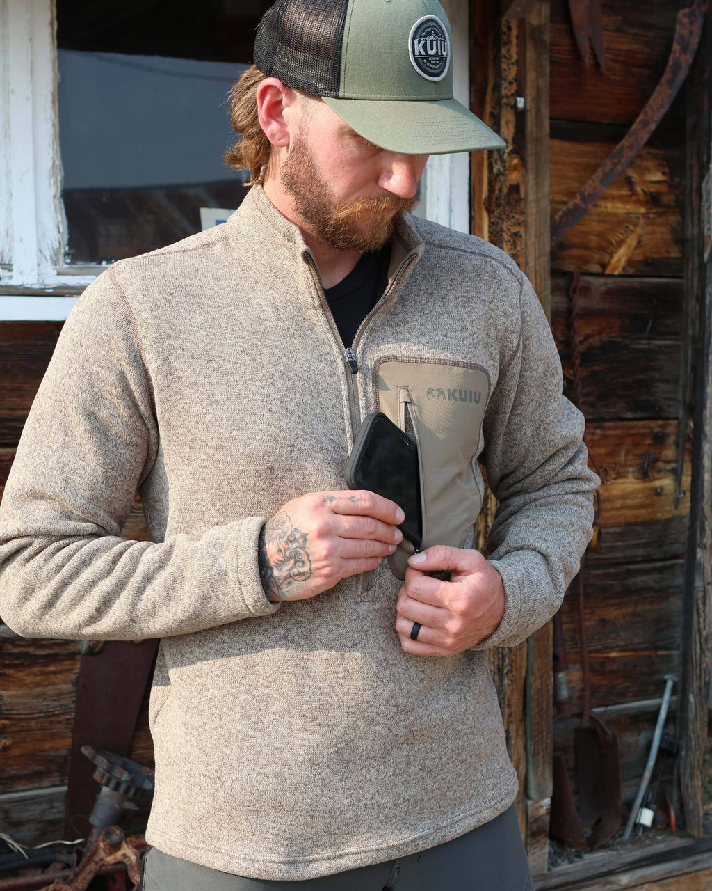 Base Camp Pullover Sweater | Olive Heather