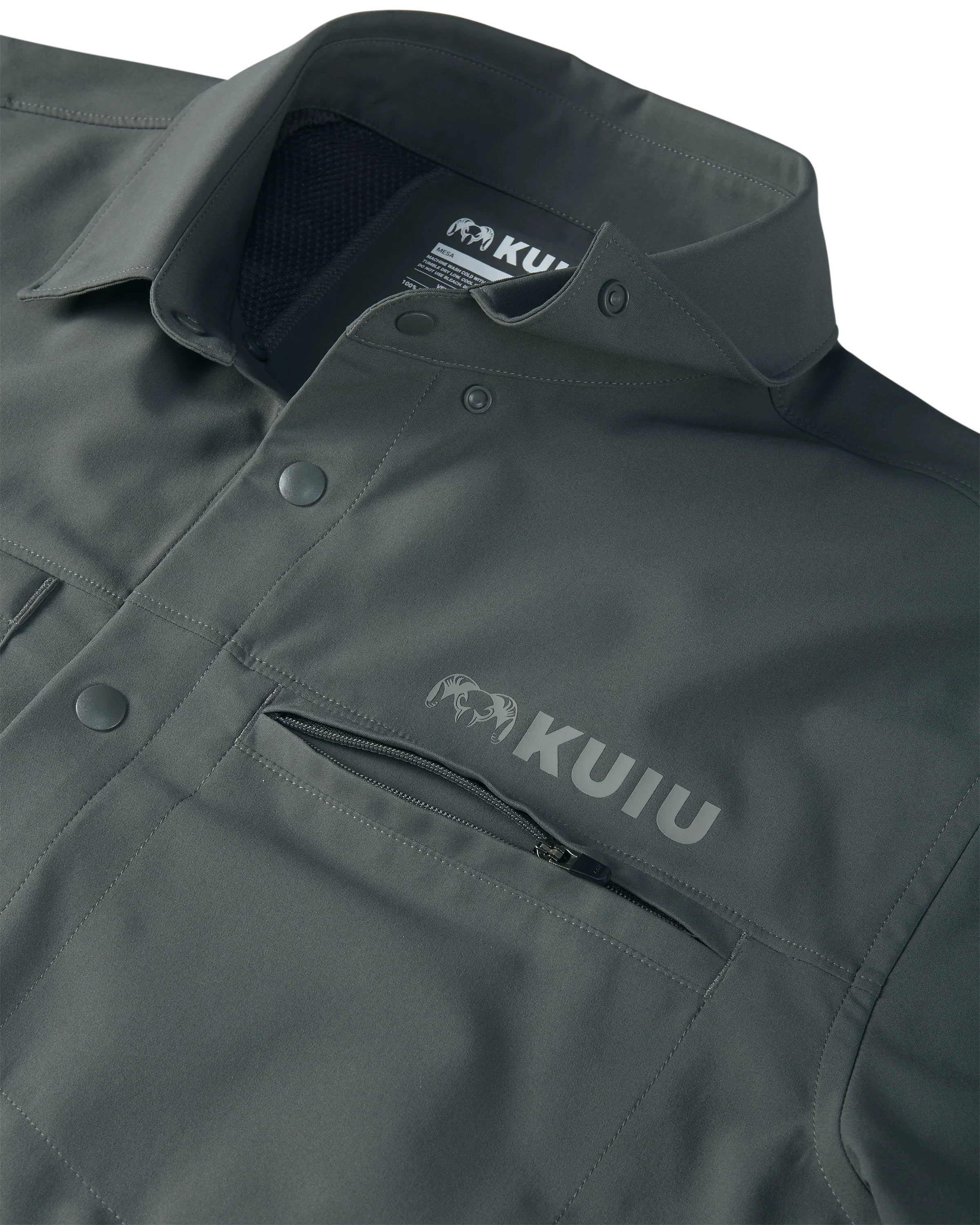 Mesa Vented SS Snap Shirt | Stone