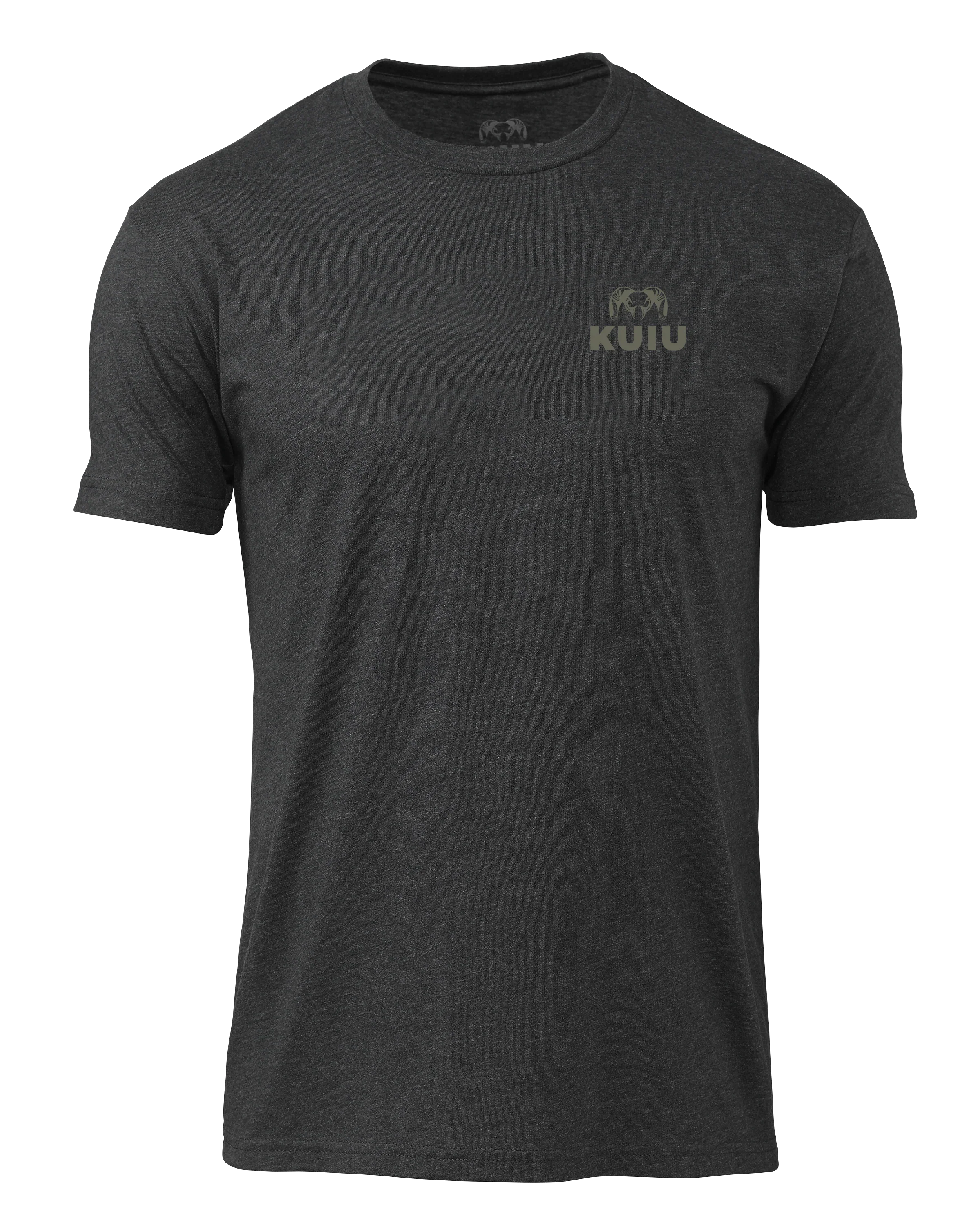 KUIU Here to Hunt Back Logo T-Shirt | Charcoal