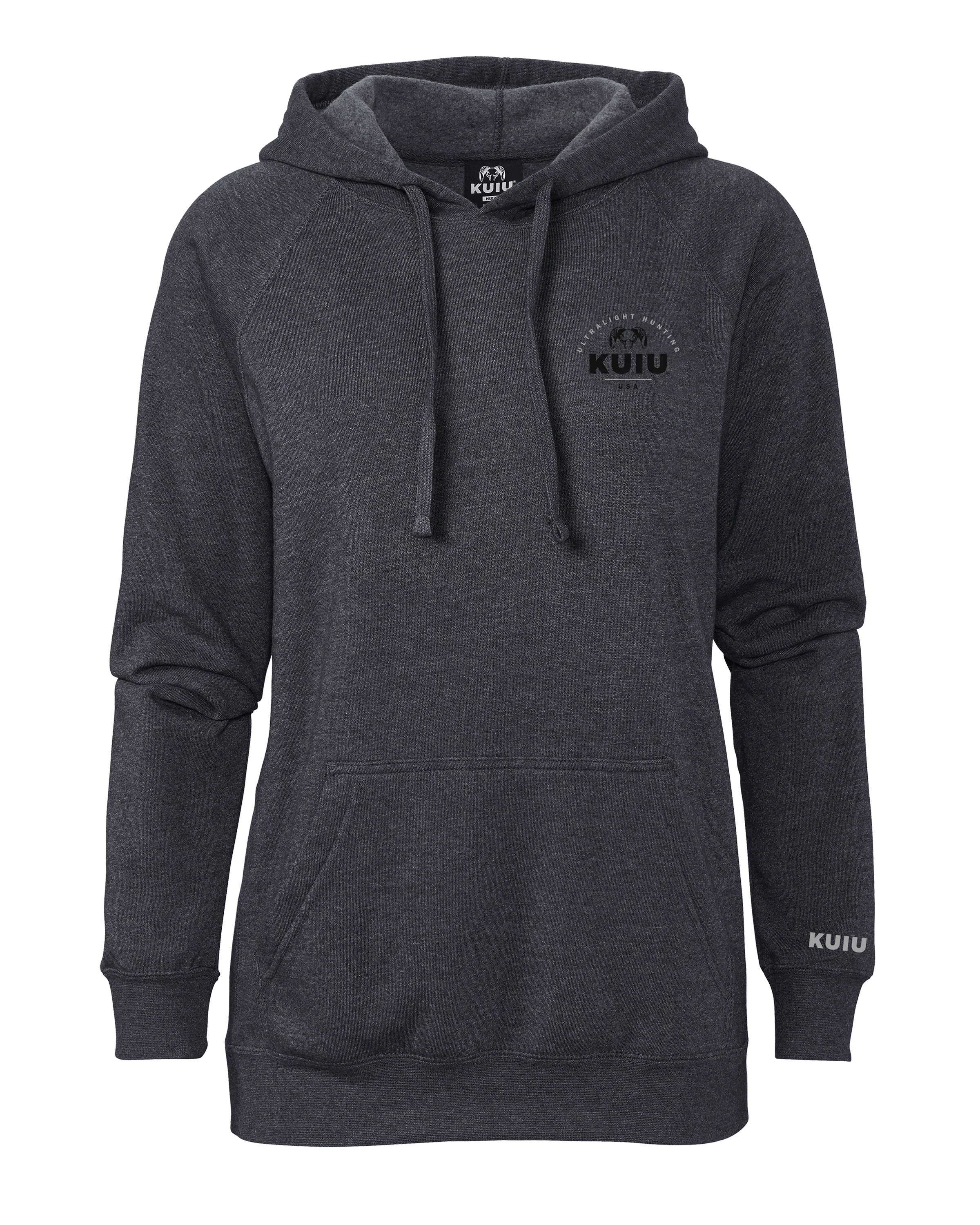 KUIU Women's Stacked Chest Logo Hoodie | Midnight Navy