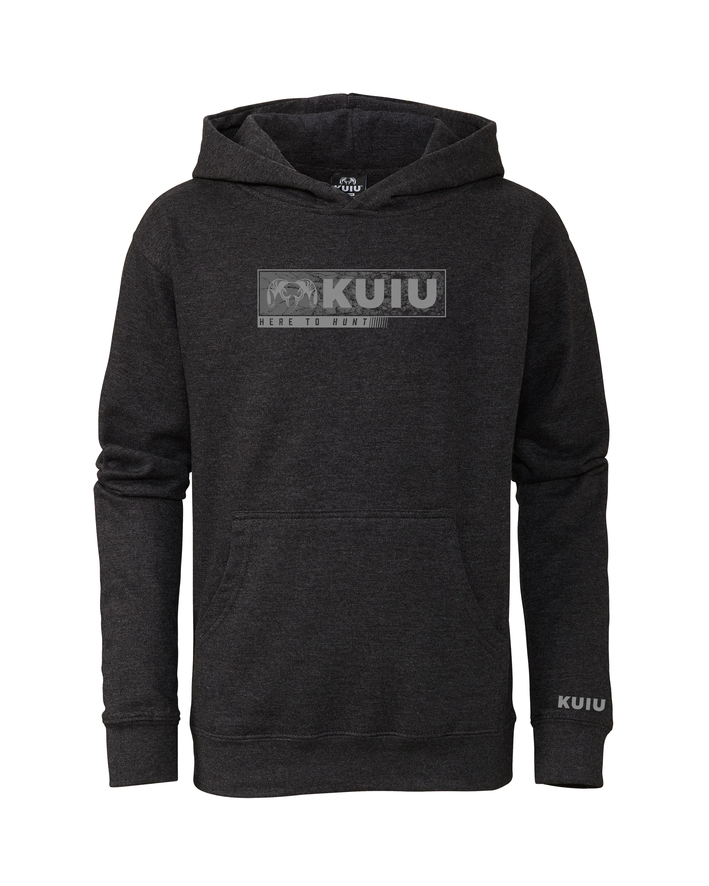 Youth Here to Hunt Gritstone Hoodie | Charcoal
