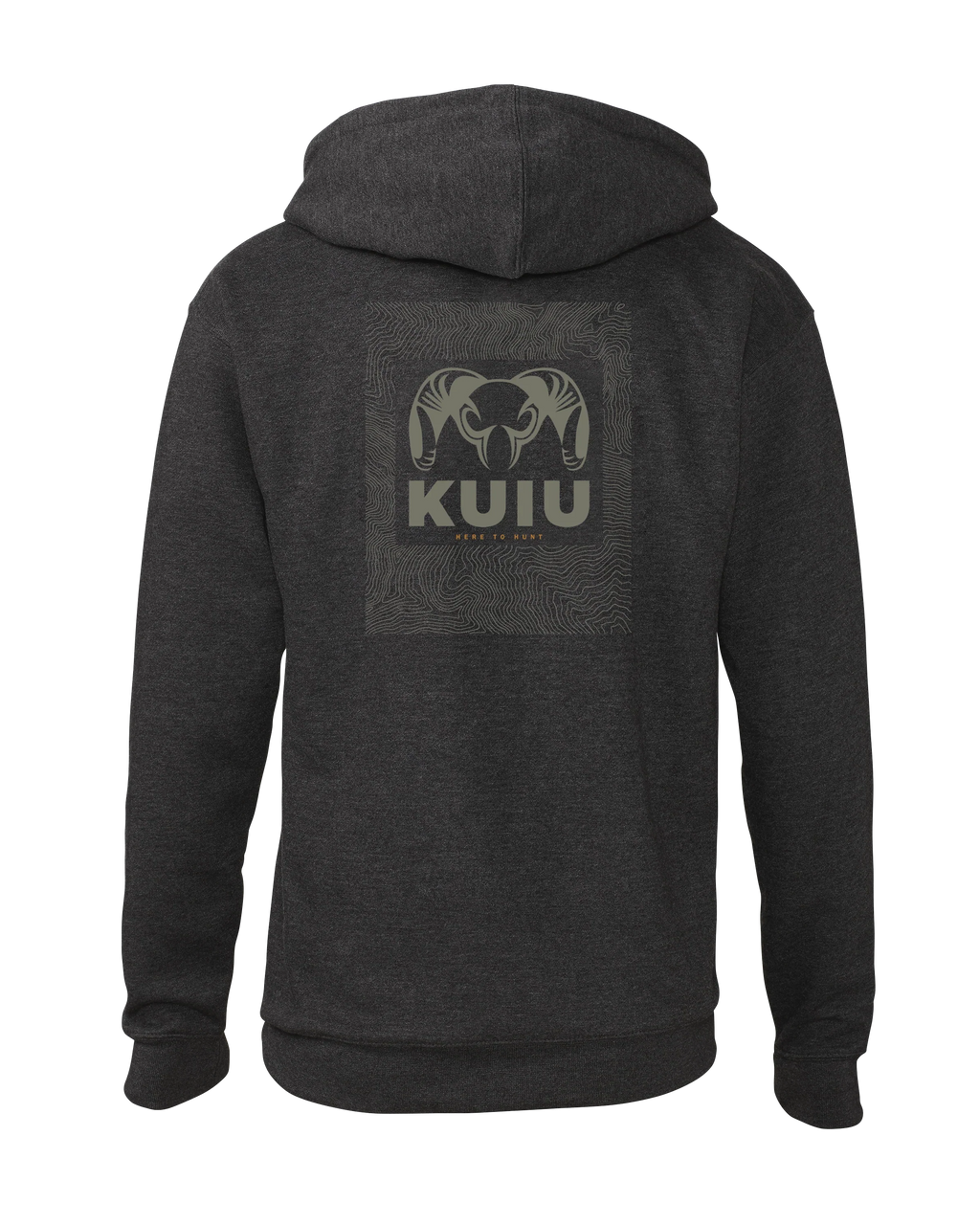 KUIU Topo Back Logo Hoodie | Charcoal